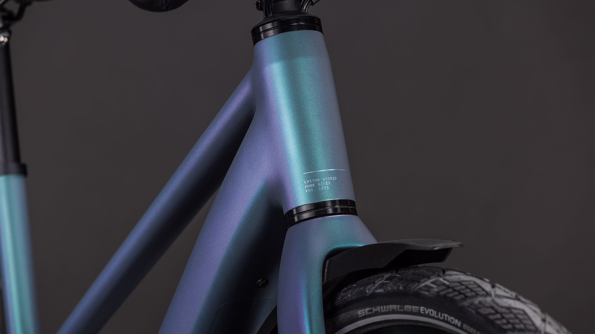 BICICLETA ELECTRICA CUBE EDITOR HYBRID SLT 400X FE TRAPEZE SMARAGDGREY PRISM 2026 58 cm [4]