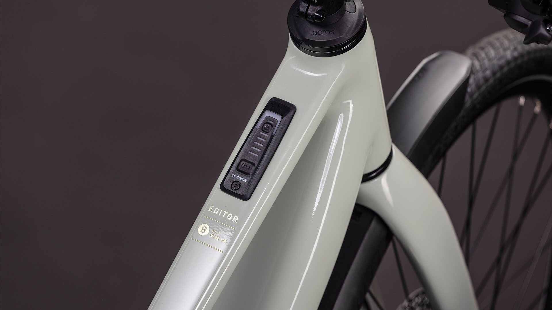 BICICLETA ELECTRICA CUBE EDITOR HYBRID SLX 400X FE TRAPEZE REEDBEIGE CHROME 2026 58 cm [1]