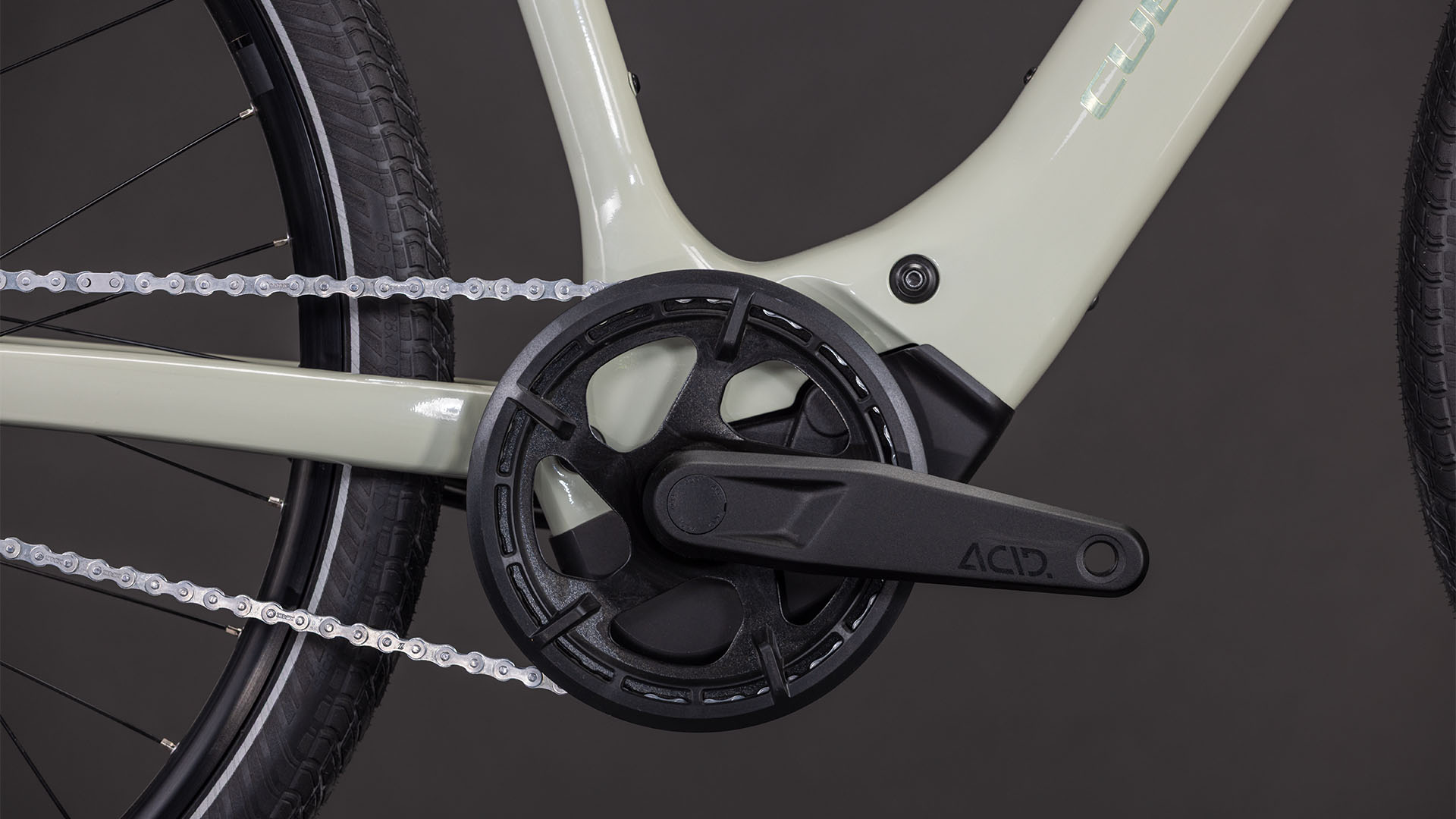 BICICLETA ELECTRICA CUBE EDITOR HYBRID SLX 400X REEDBEIGE CHROME 2026 54 cm [3]