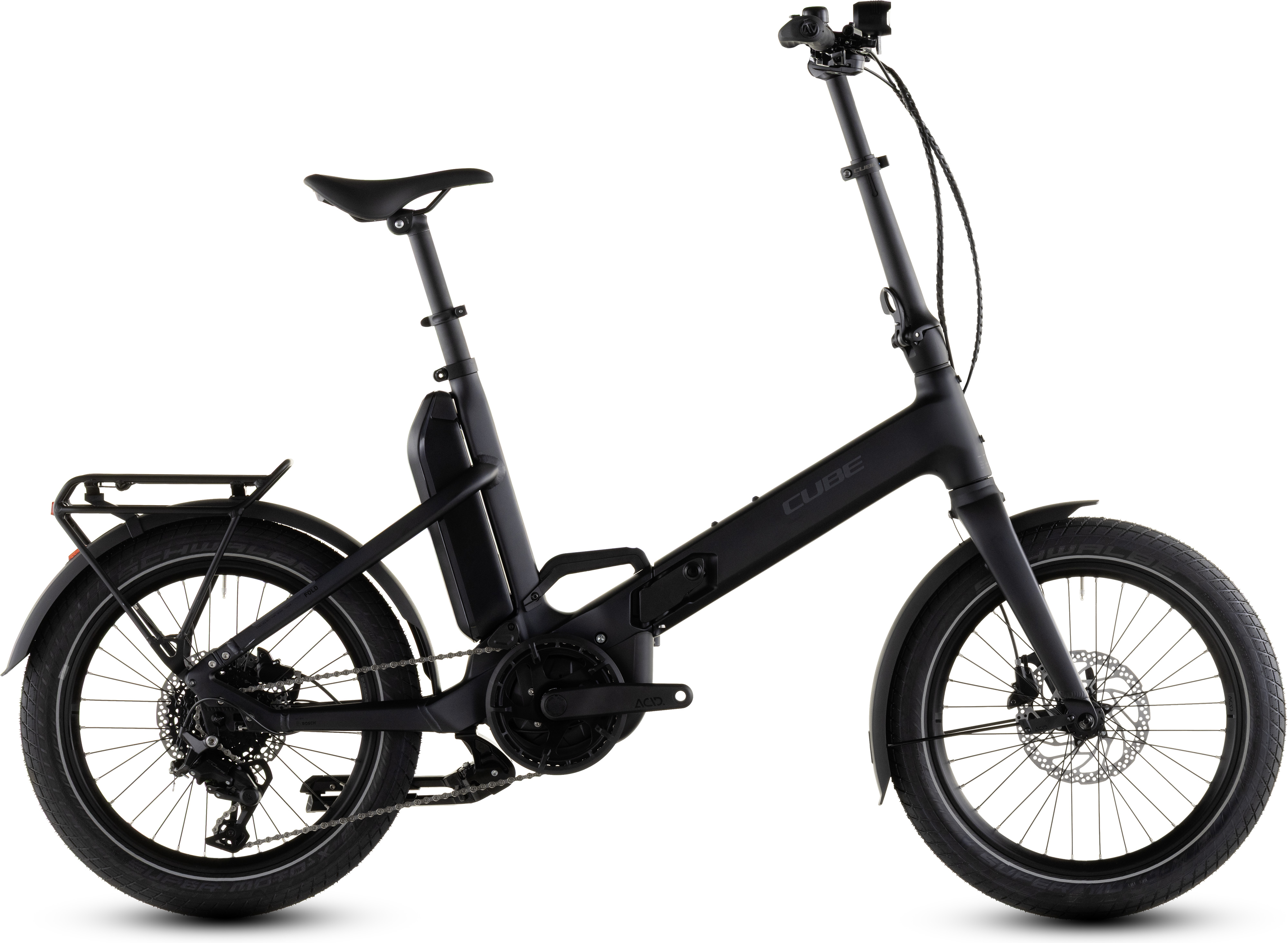 Ciclism - BICICLETA ELECTRICA CUBE FOLD HYBRID 545 COAL REFLEX 2026 One Size