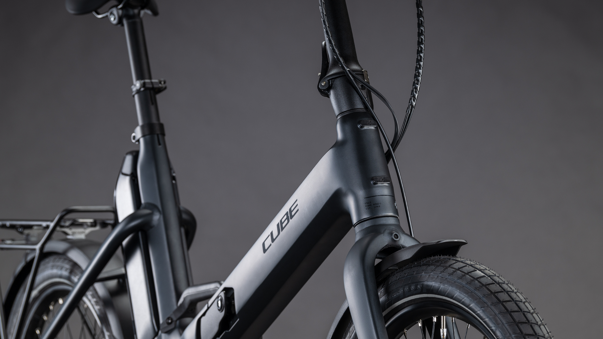 BICICLETA ELECTRICA CUBE FOLD HYBRID 545 COAL REFLEX 2026 One Size [4]