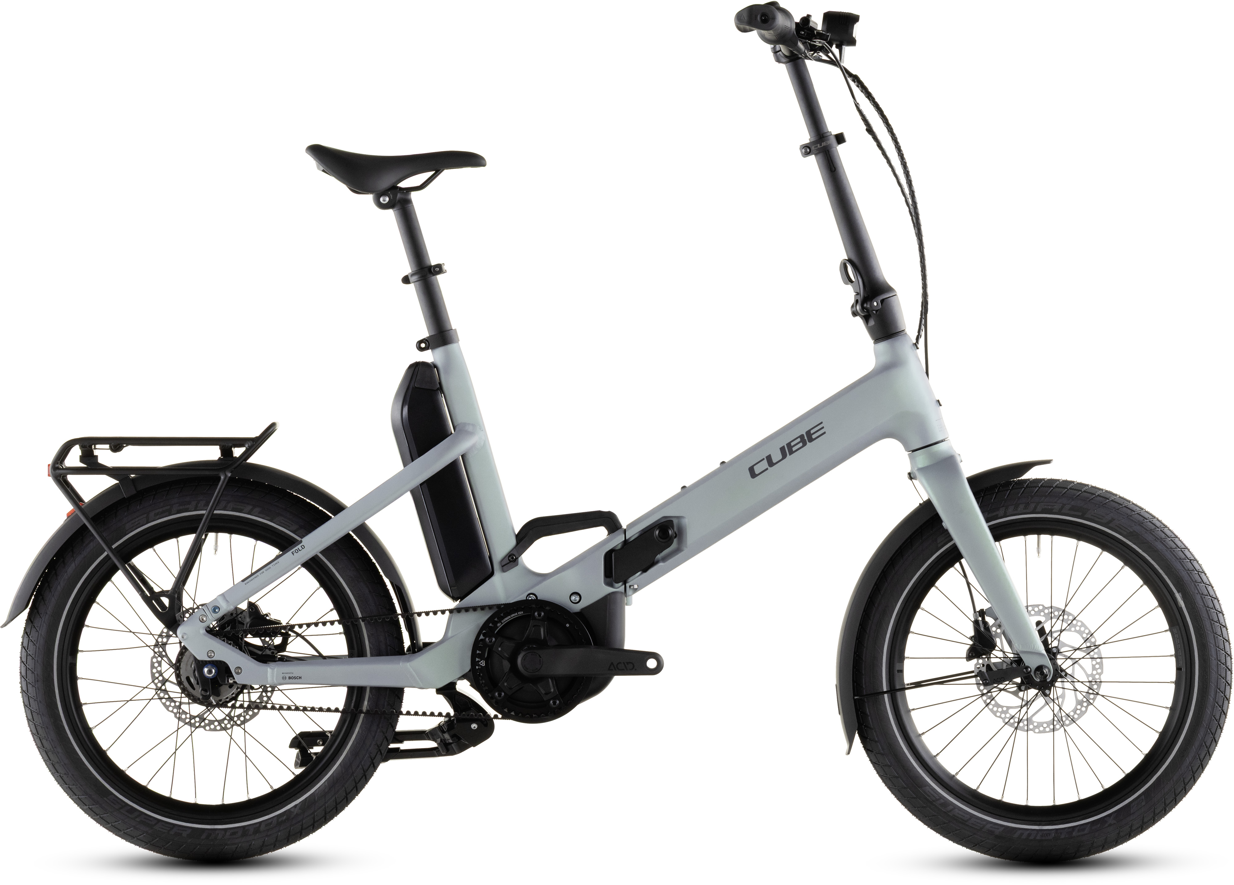 Ciclism - BICICLETA ELECTRICA CUBE FOLD HYBRID COMFORT 545 SEAGREY REFLEX 2026 One Size
