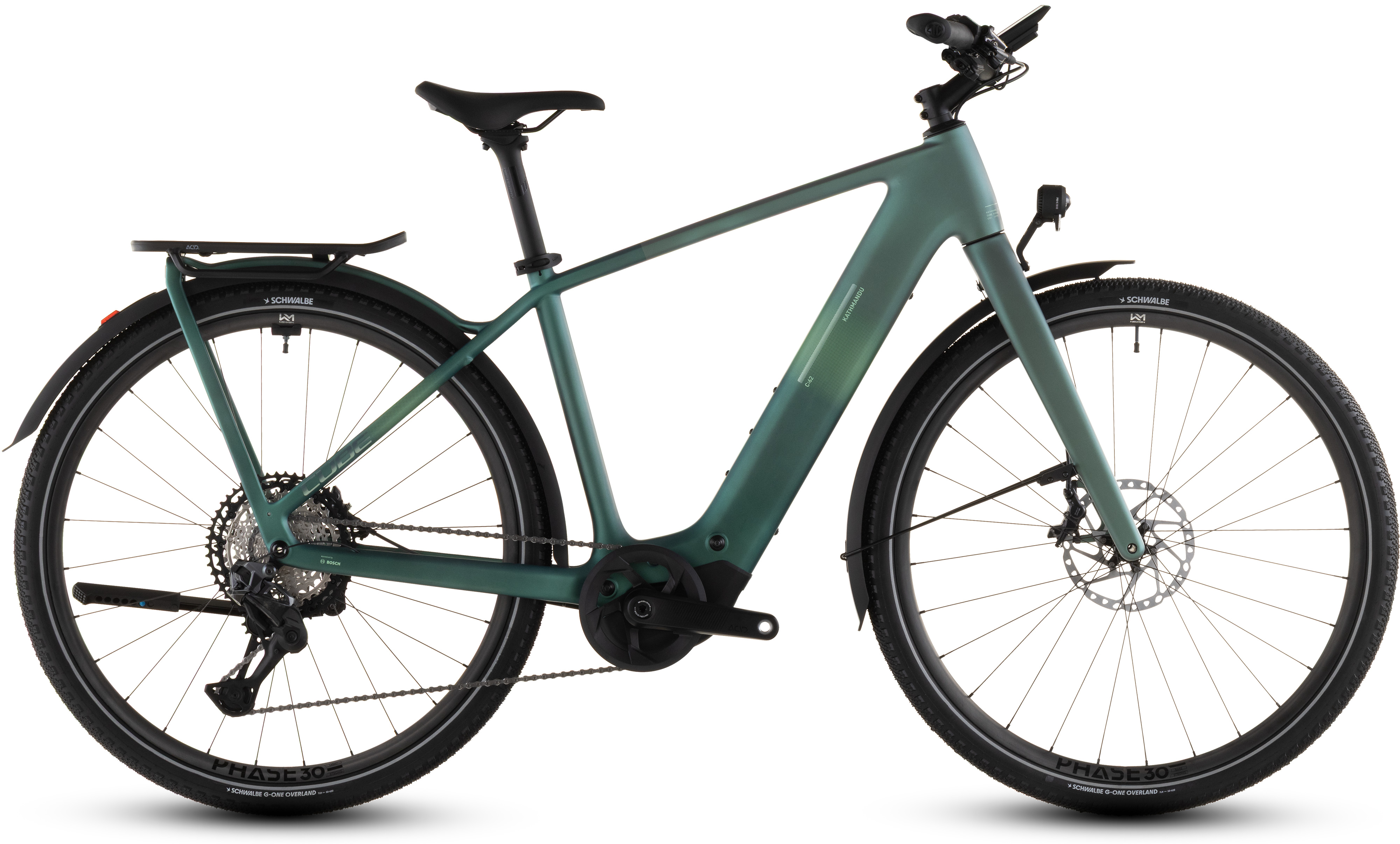 Ciclism - BICICLETA ELECTRICA CUBE KATHMANDU HYBRID C:62 SLT 400X SEAFOAM CHROME 2026 62 cm