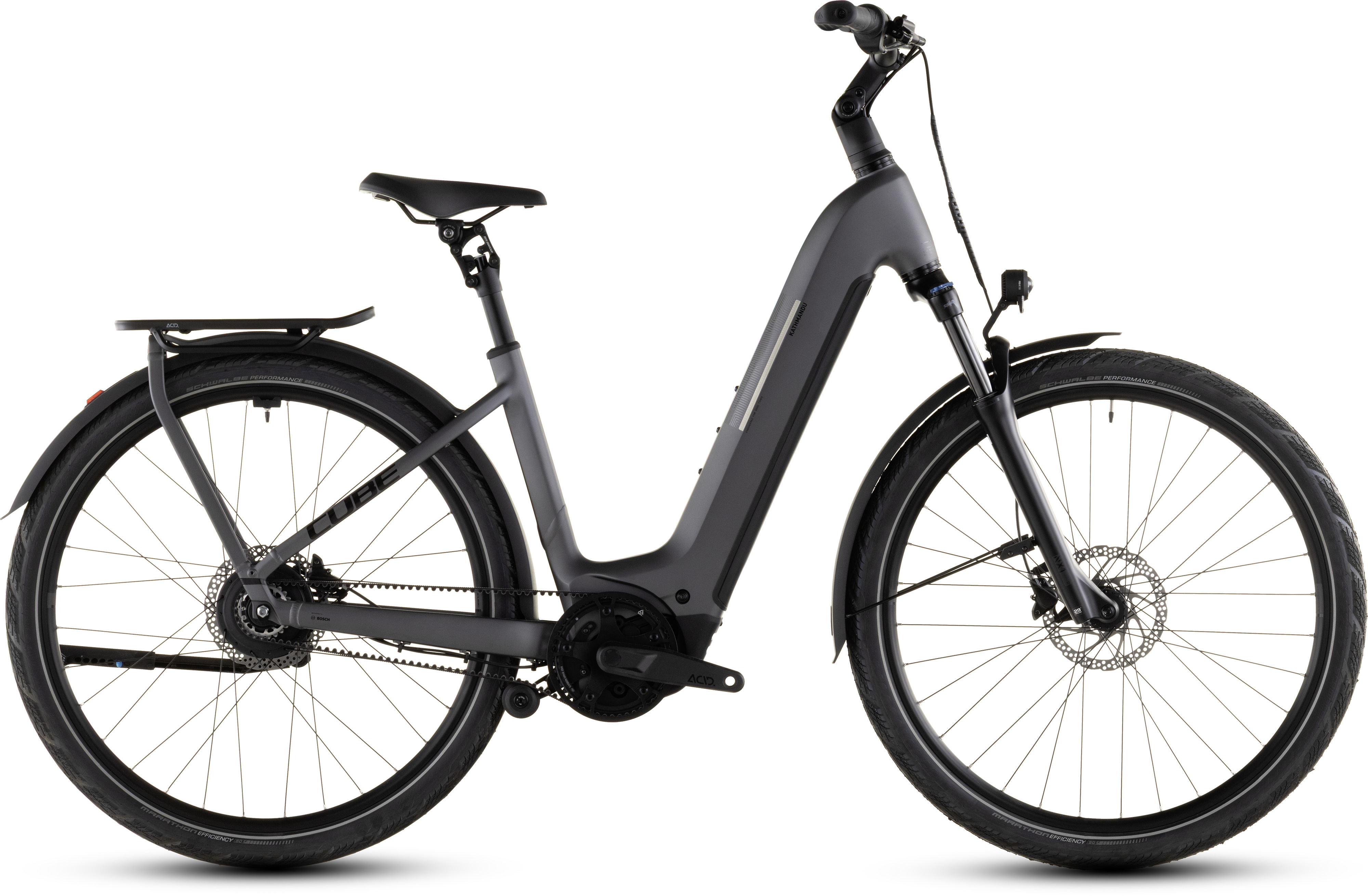 Ciclism - BICICLETA ELECTRICA CUBE KATHMANDU HYBRID COMFORT PRO 800 EASY ENTRY SLABGREY BLACK 2026 46 cm