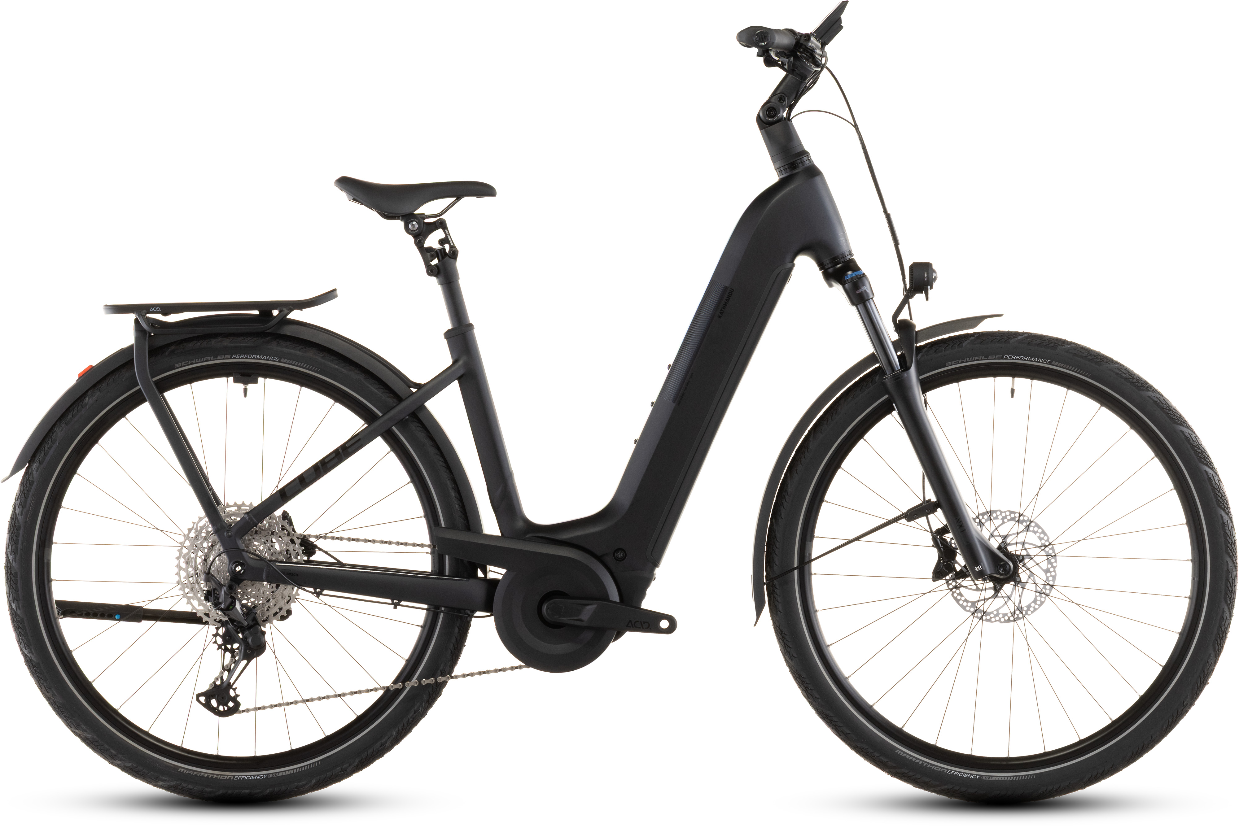 Ciclism - BICICLETA ELECTRICA CUBE KATHMANDU HYBRID PRO 800 EASY ENTRY COAL BLACK 2026 58cm