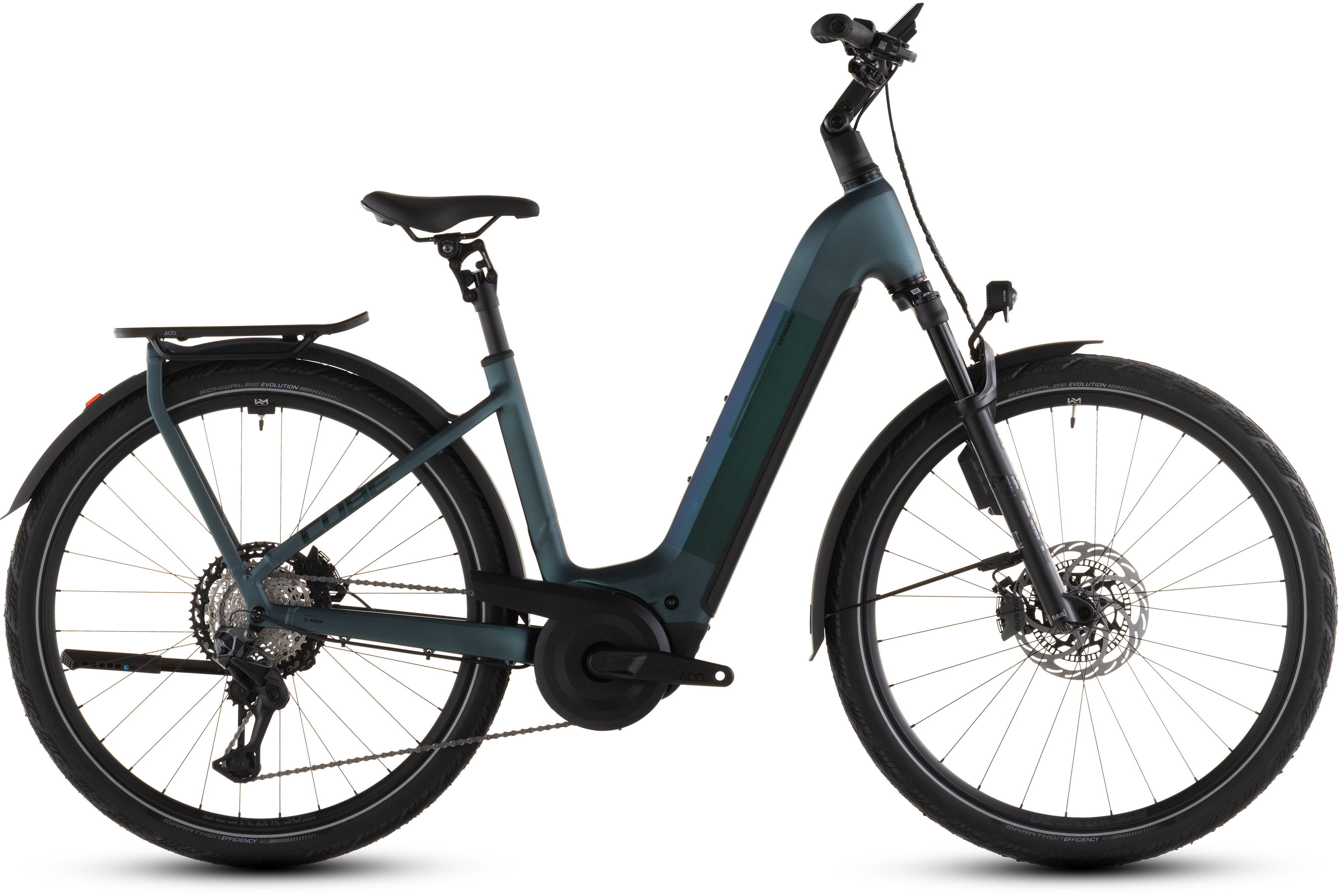 Ciclism - BICICLETA ELECTRICA CUBE KATHMANDU HYBRID SLT 800 EASY ENTRY DUSKWOOD GOBLIN 2026 58cm