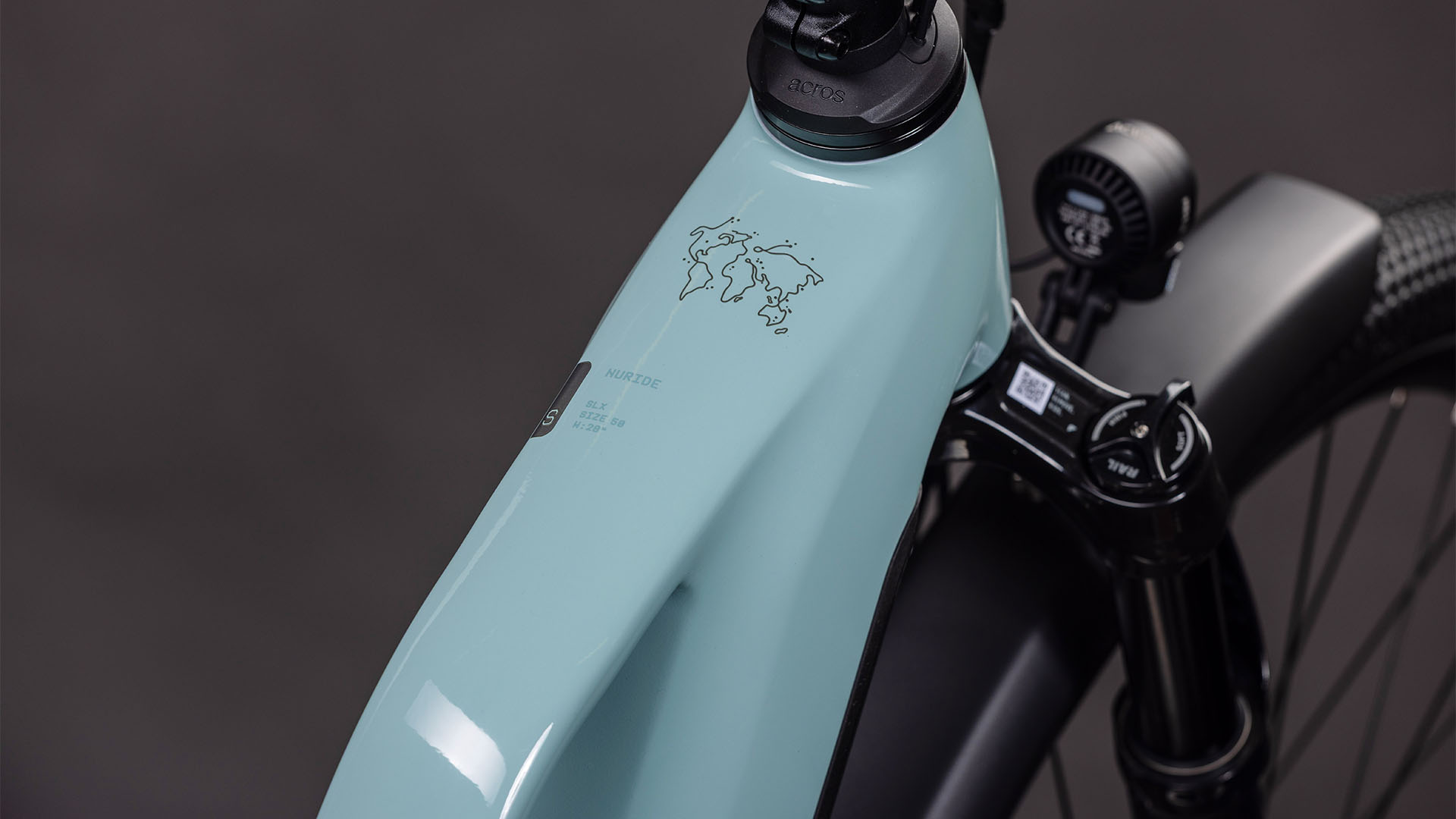 BICICLETA ELECTRICA CUBE NURIDE HYBRID SLX 800 TRAPEZE SKYLIGHT ARUBABLUE 2026 46 cm [1]