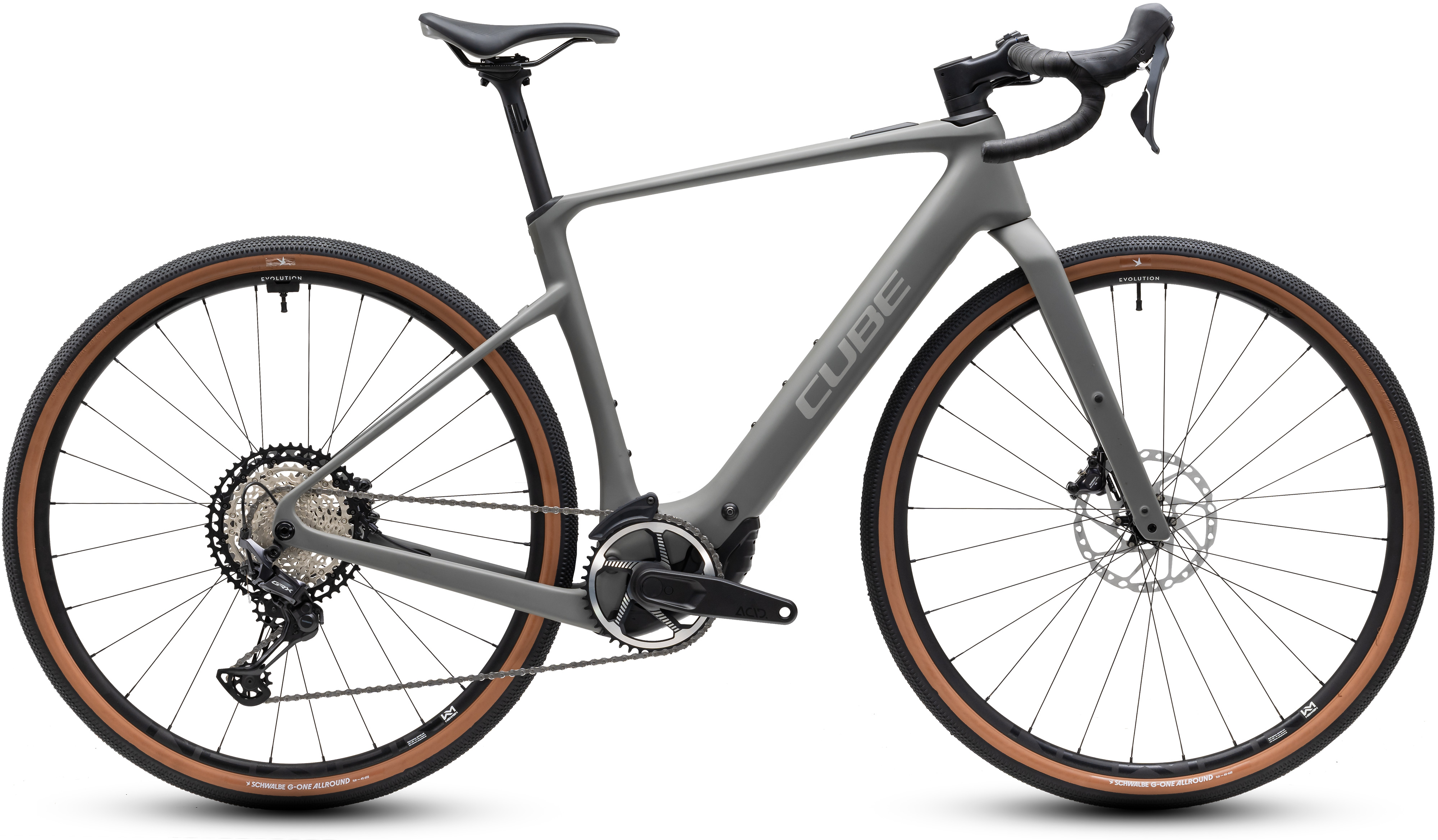 Ciclism - BICICLETA ELECTRICA CUBE NUROAD HYBRID C:62 RACE 400X OLDGREY GREY 2027 S