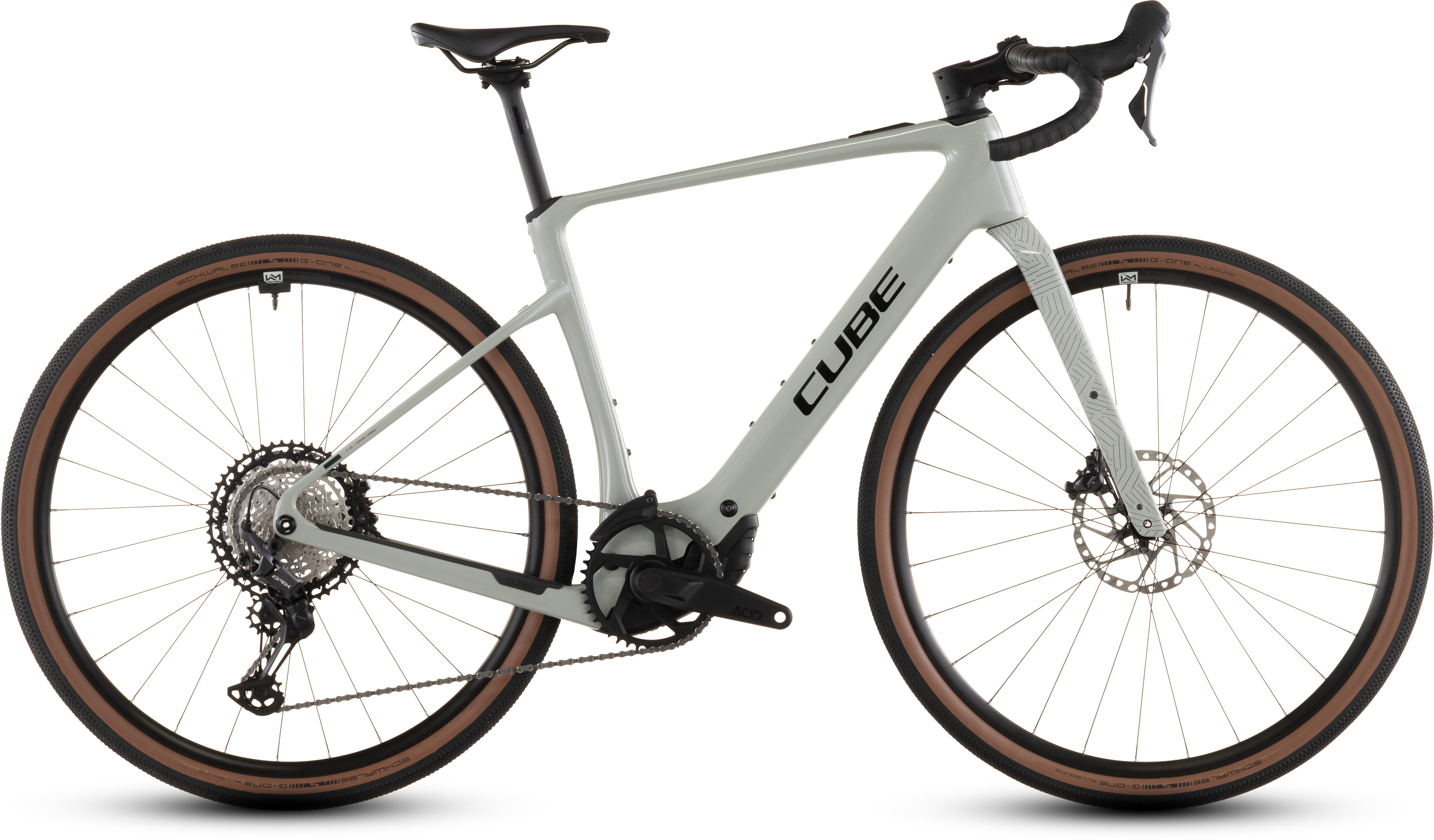 Ciclism - BICICLETA ELECTRICA CUBE NUROAD HYBRID C:62 RACE 400X REEDBEIGE BLACK 2026 L