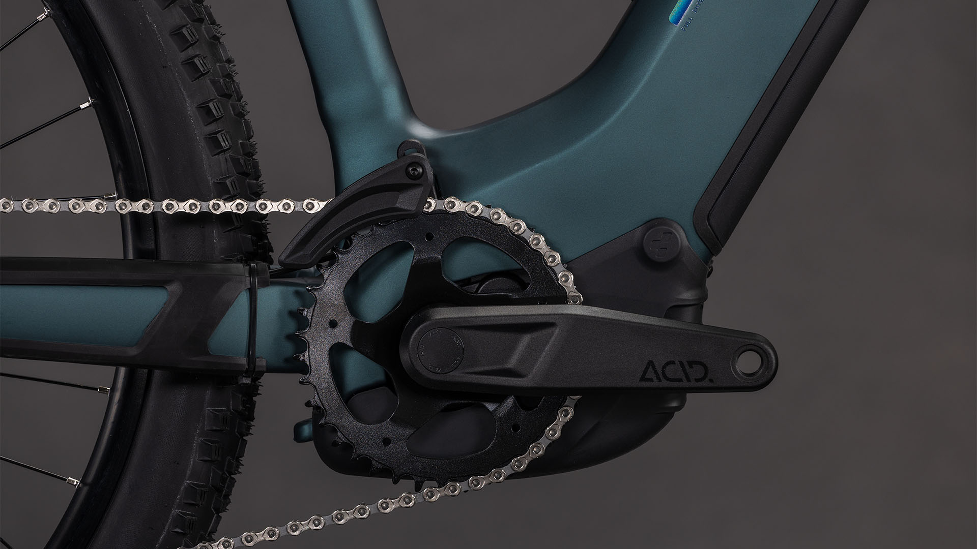 BICICLETA ELECTRICA CUBE REACTION HYBRID ONE 600 EASY ENTRY ROYALGREEN PRISM 2026 cadru S (16") - roti 27.5 [4]