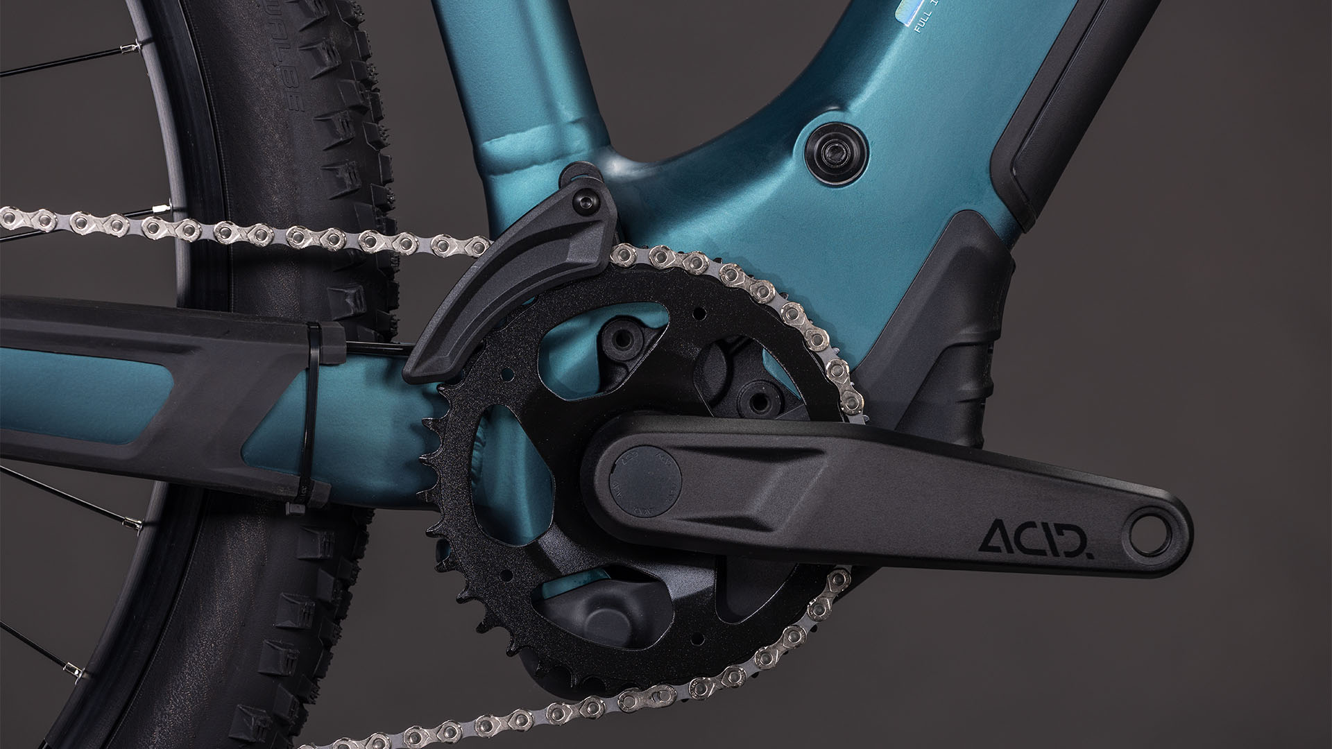 BICICLETA ELECTRICA CUBE REACTION HYBRID ONE 600 TRAPEZE ROYALGREEN PRISM 2026 cadru M (18") - roti 29 [4]