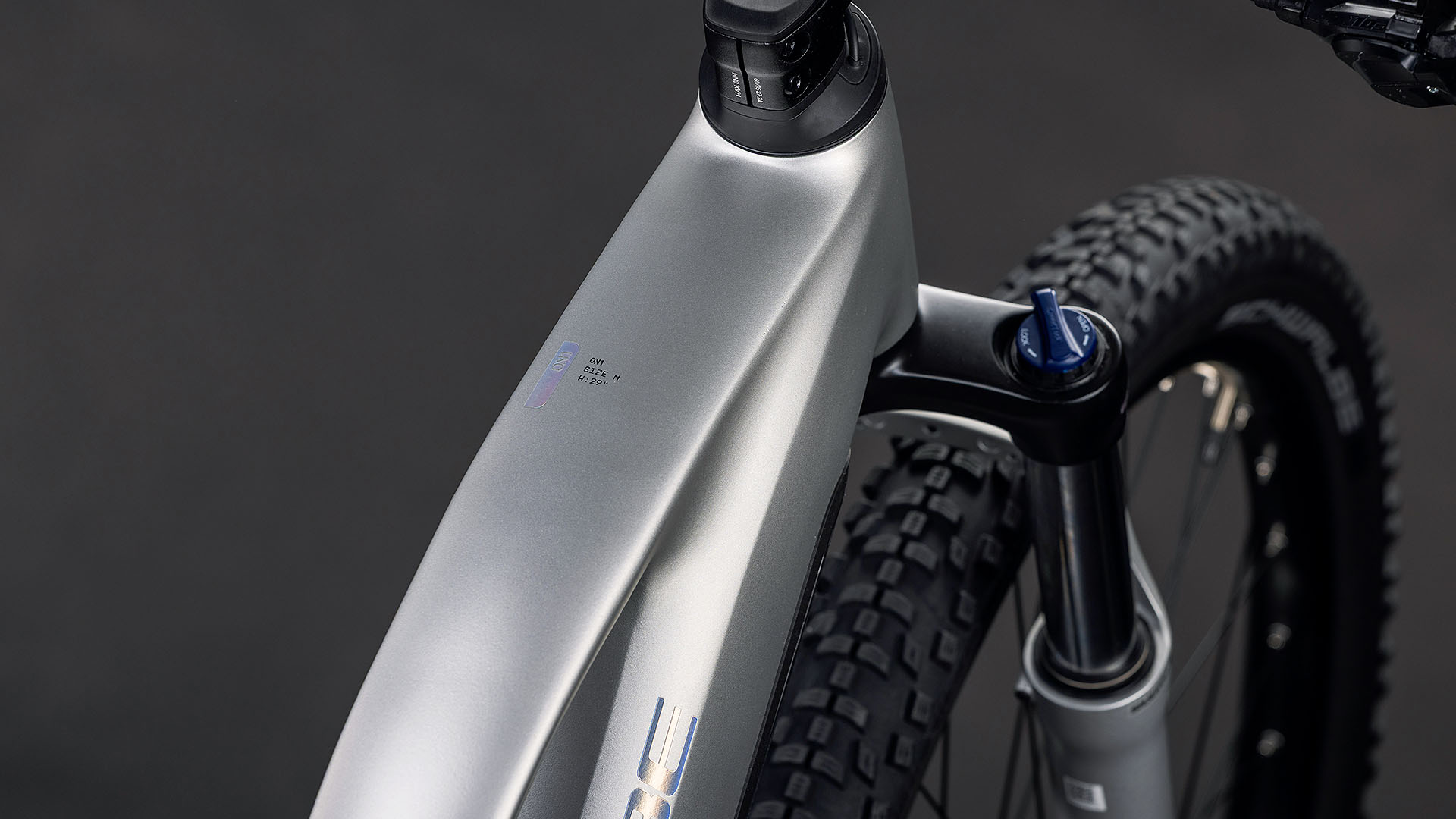 BICICLETA ELECTRICA CUBE REACTION HYBRID ONE 600 TRAPEZE SLEEKGREY PRISM 2026 cadru XL (22") - roti 29 [1]