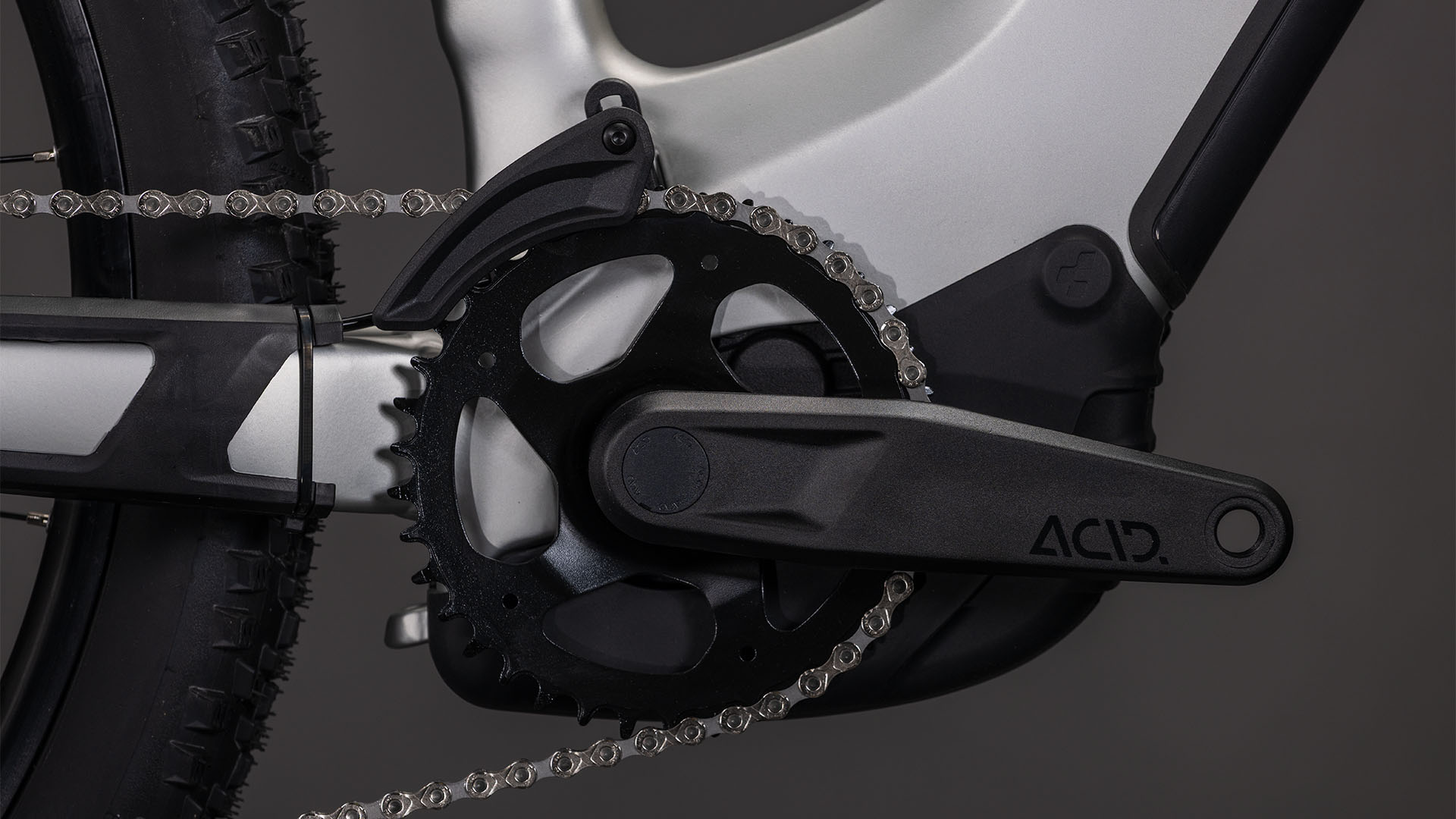 BICICLETA ELECTRICA CUBE REACTION HYBRID ONE 800 EASY ENTRY SLEEKGREY PRISM 2026 cadru L (20") - roti 29 [4]