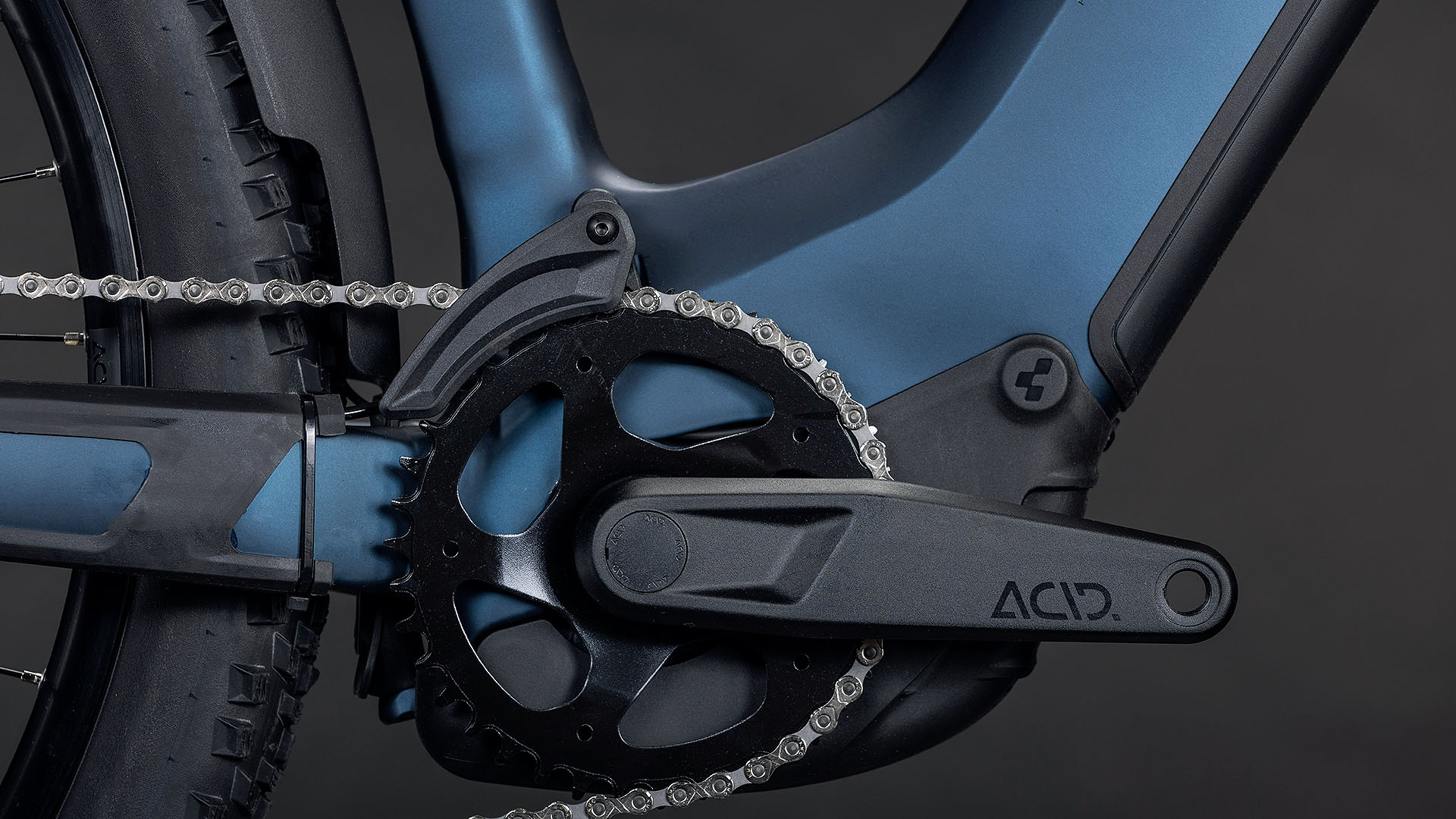 BICICLETA ELECTRICA CUBE REACTION HYBRID PERFORMANCE 600 FE EASY ENTRY INDIGOBLUE REFLEX 2026 cadru M (18") - roti 29 [2]