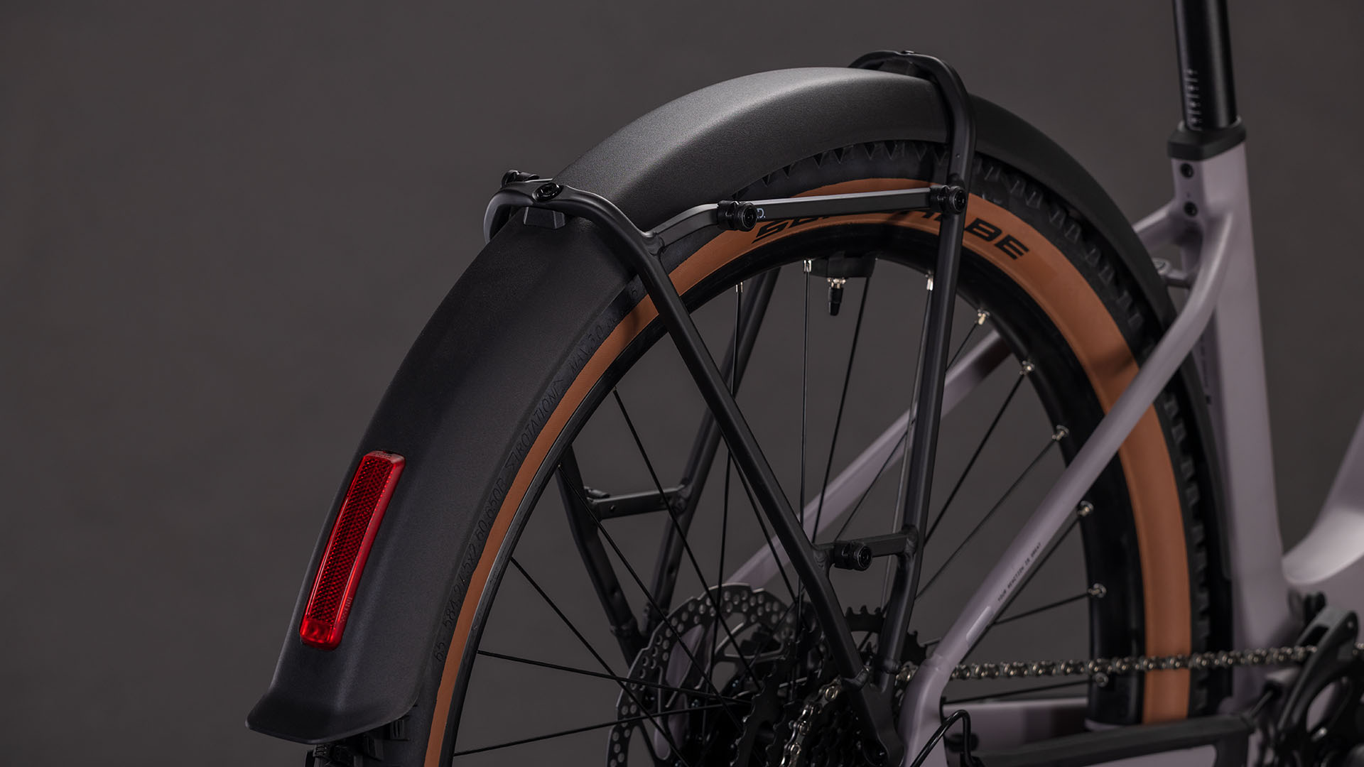 BICICLETA ELECTRICA CUBE REACTION HYBRID PERFORMANCE 600 FE EASY ENTRY PLUMGREY BLACK 2026 cadru L (20") - roti 29 [3]