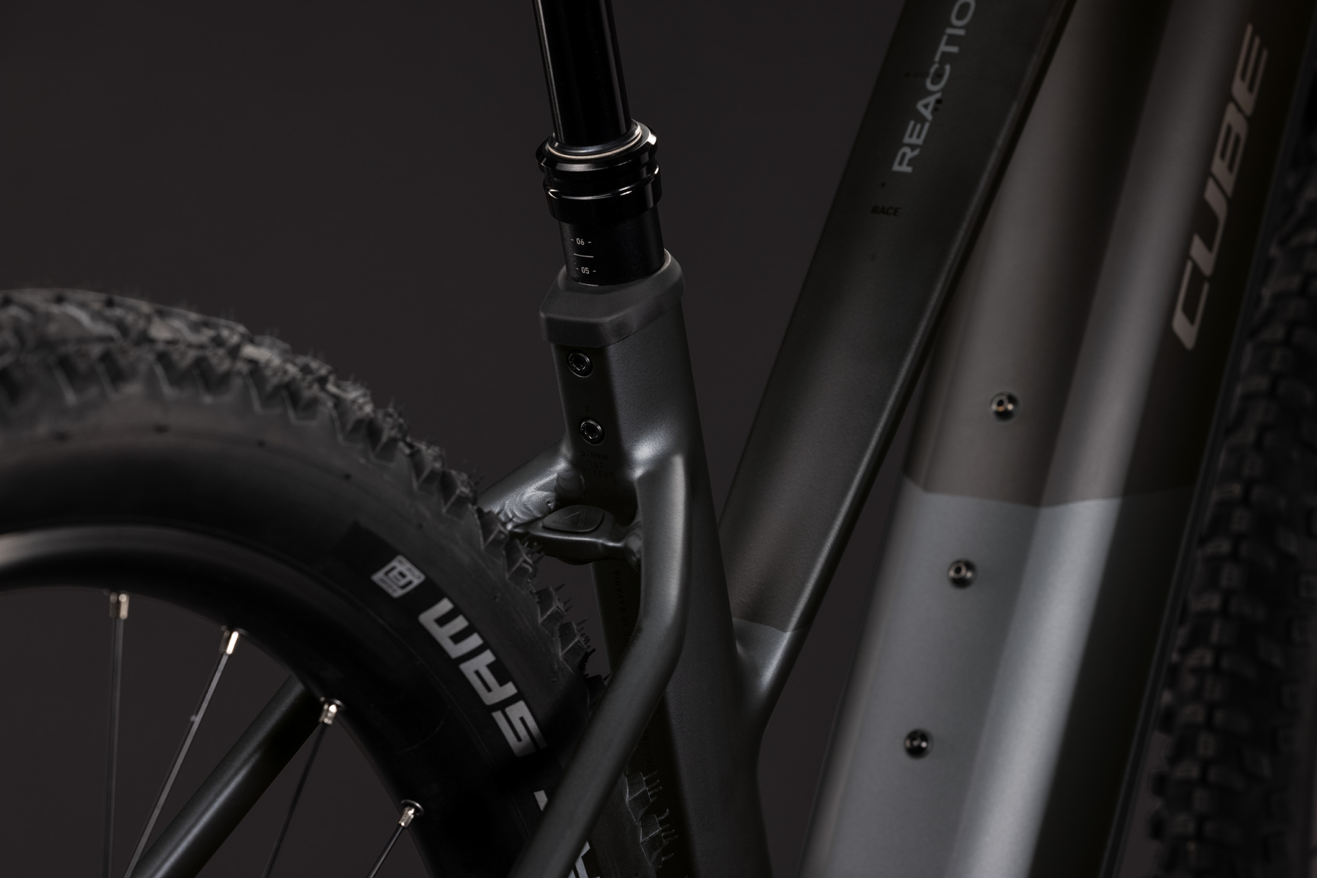 BICICLETA ELECTRICA CUBE REACTION HYBRID RACE 800 TRAPEZE SLABGREY CHROME 2027 cadru M (18") - roti 29 [3]
