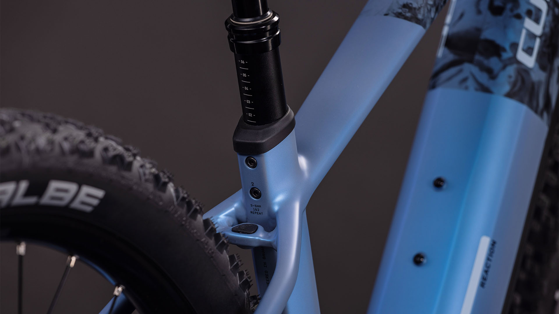 BICICLETA ELECTRICA CUBE REACTION HYBRID SLT 800 HAZEBLUE FUME 2026 cadru XXL (23") - roti 29 [3]