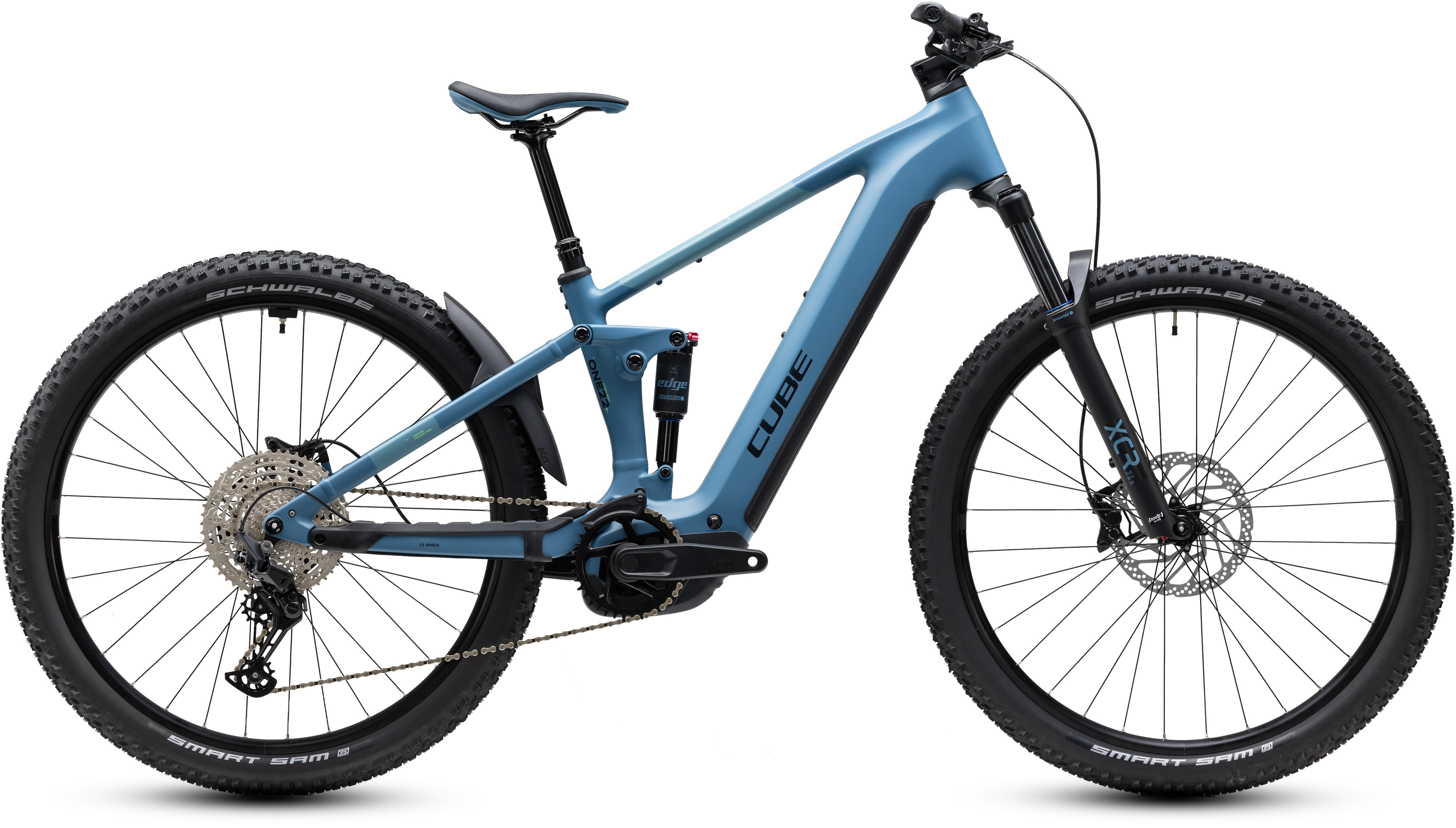 Ciclism - BICICLETA ELECTRICA CUBE STEREO HYBRID ONE22 PRO 800 BLUESAPPHIRE BLUE 2027 cadru L (20") - roti 29
