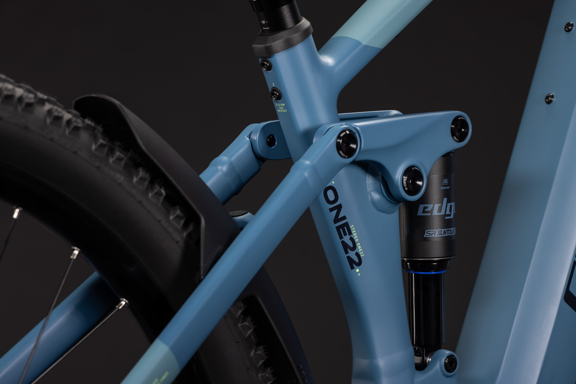 BICICLETA ELECTRICA CUBE STEREO HYBRID ONE22 PRO 800 BLUESAPPHIRE BLUE 2027 cadru L (20") - roti 29 [3]