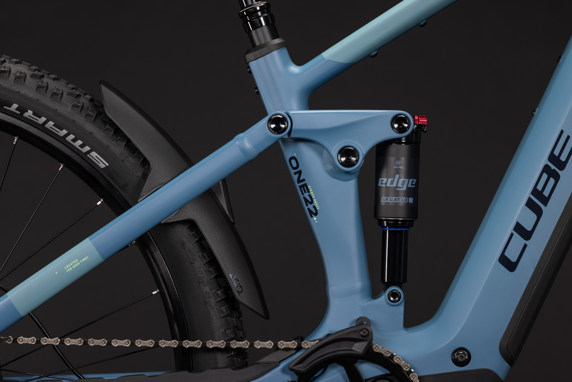 BICICLETA ELECTRICA CUBE STEREO HYBRID ONE22 PRO 800 BLUESAPPHIRE BLUE 2027 cadru M (18") - roti 29 [4]
