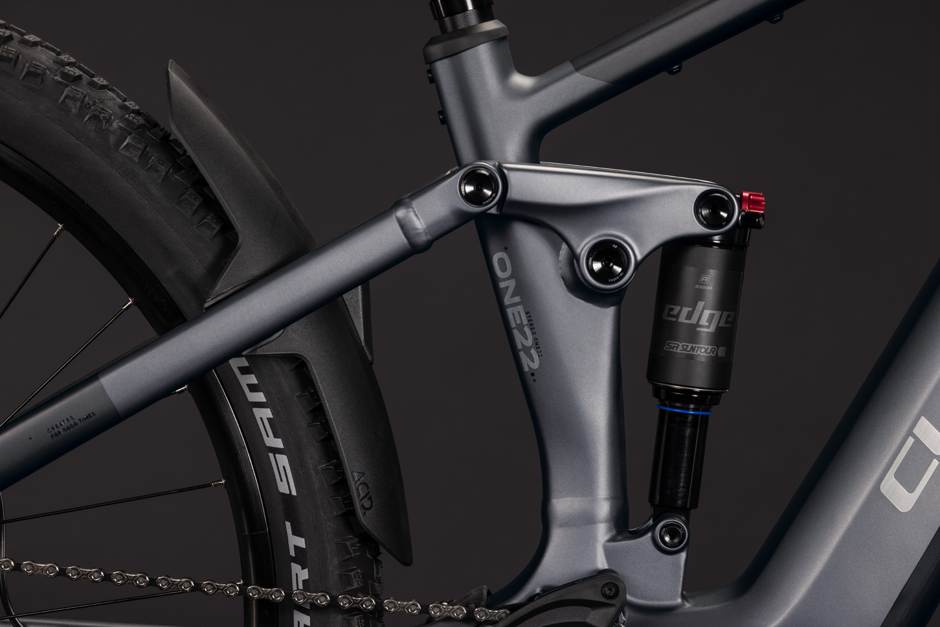 BICICLETA ELECTRICA CUBE STEREO HYBRID ONE22 PRO 800 SLABGREY CHROME 2027 cadru S (16") - roti 27.5 [3]