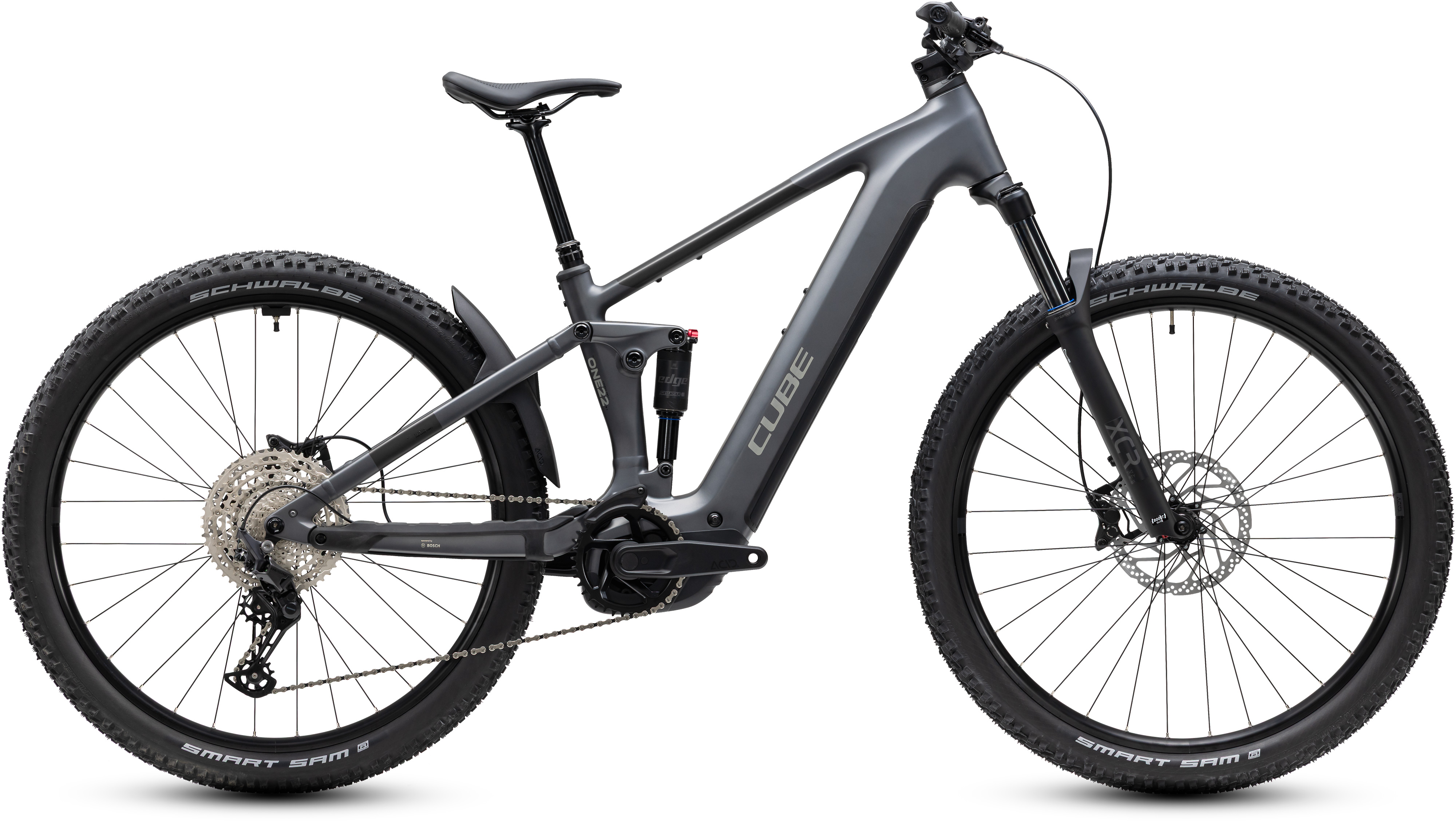 Ciclism - BICICLETA ELECTRICA CUBE STEREO HYBRID ONE22 PRO 800 SLABGREY CHROME 2027 cadru XL (22") - roti 29