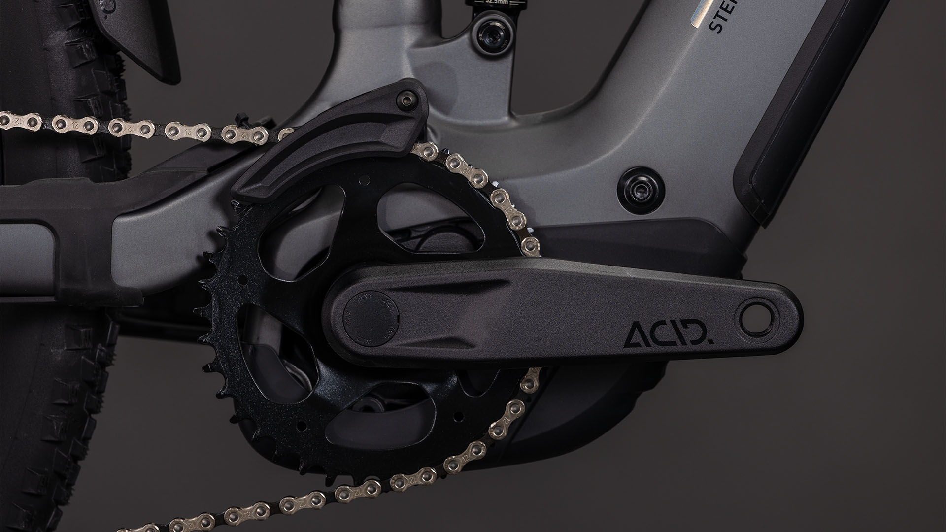 BICICLETA ELECTRICA CUBE STEREO HYBRID ONE22 RACE 800 SLABGREY CHROME 2026 cadru S (16") - roti 27.5 [3]