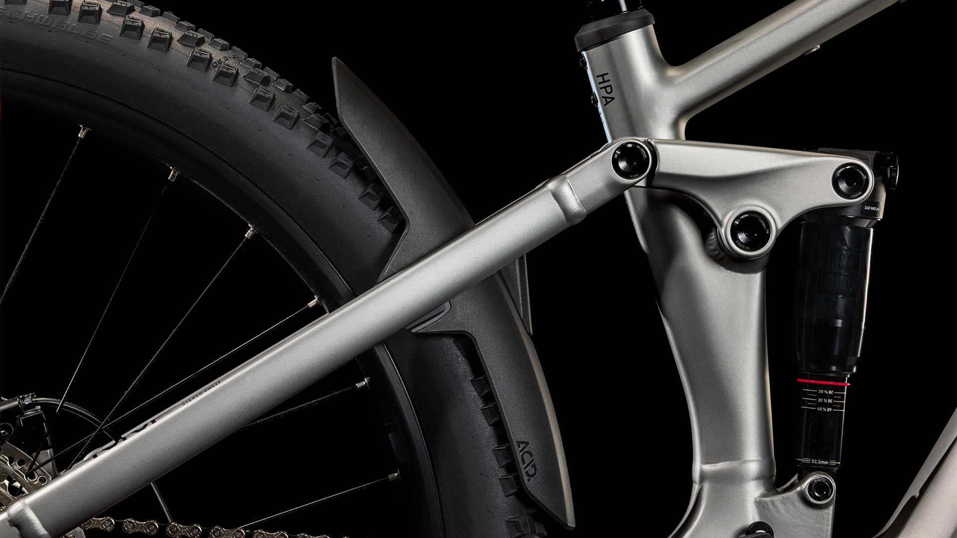 BICICLETA ELECTRICA CUBE STEREO HYBRID ONE22 RACE 800 SILVER BLACK 2025 cadru S (16") - roti 27.5 [4]