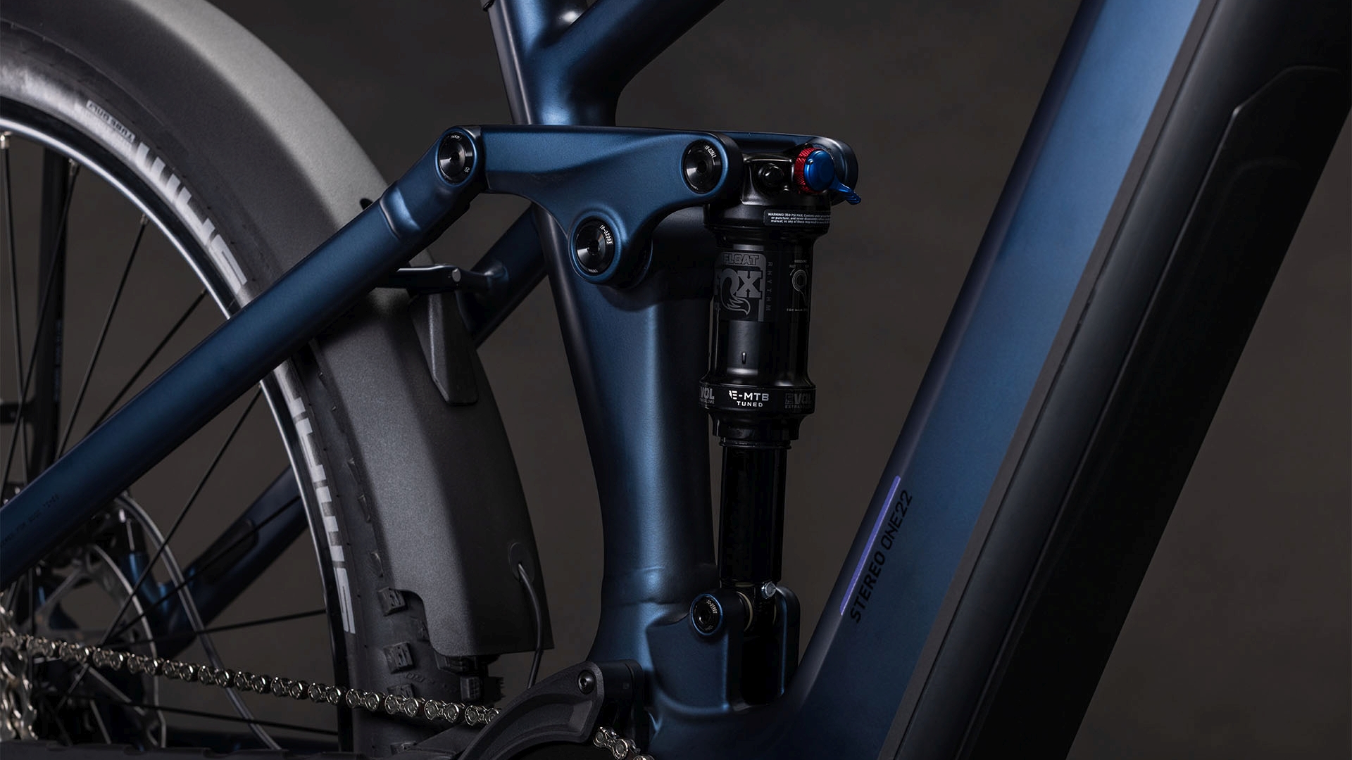 BICICLETA ELECTRICA CUBE STEREO HYBRID ONE22 SLX 800 FE INDIGOBLUE BLUE 2026 cadru L (20") - roti 29 [3]