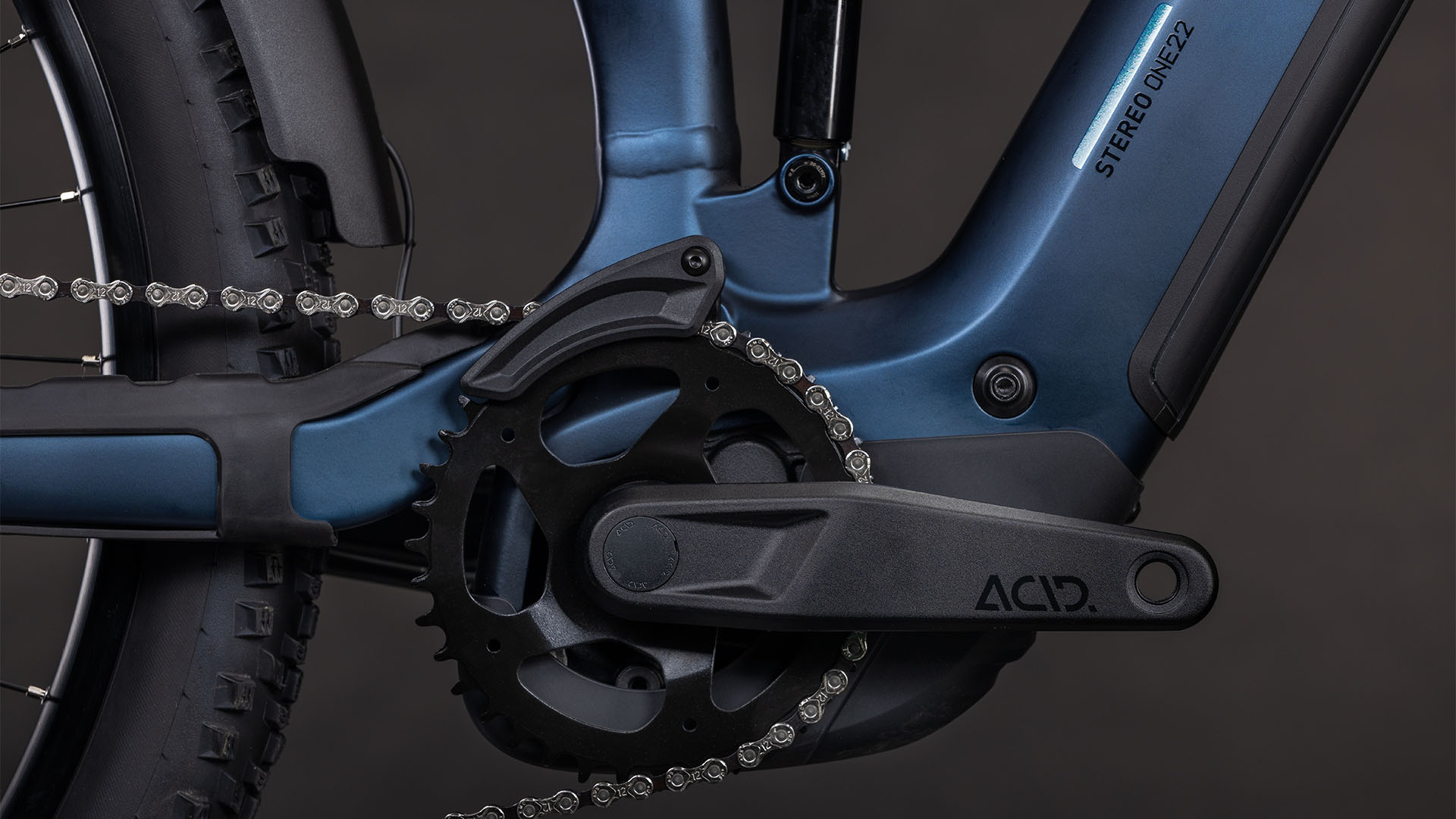 BICICLETA ELECTRICA CUBE STEREO HYBRID ONE22 SLX 800 FE INDIGOBLUE BLUE 2026 cadru M (18") - roti 29 [2]