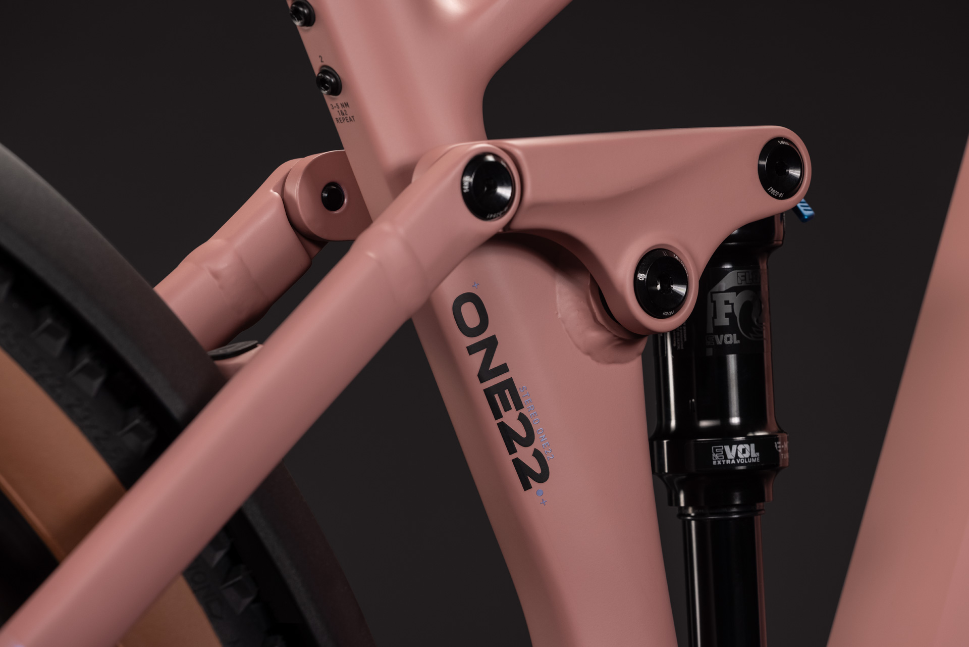 BICICLETA ELECTRICA CUBE STEREO HYBRID ONE22 SLX 800 FE RUBY BLACK 2027 cadru XL (22") - roti 29 [3]