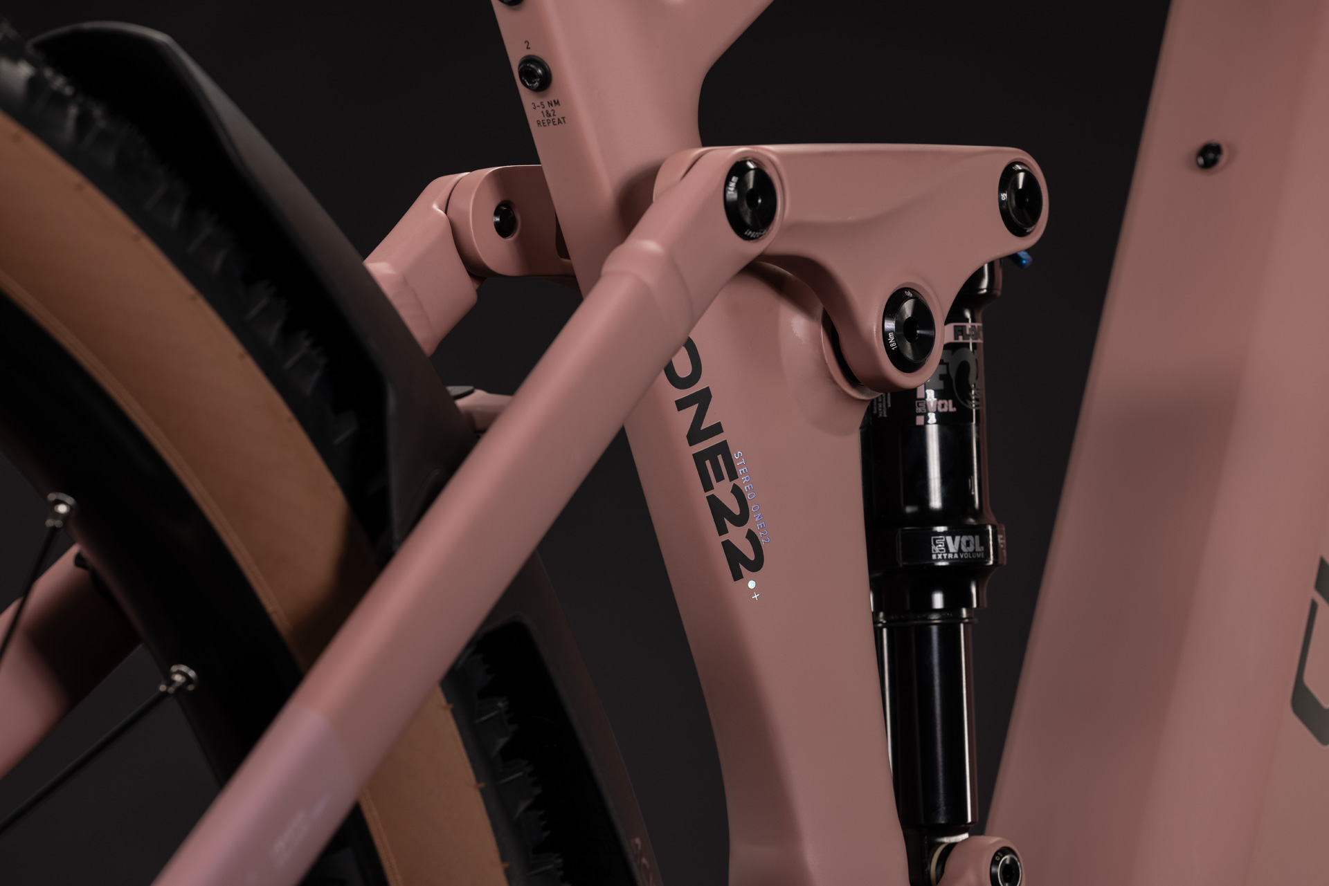 BICICLETA ELECTRICA CUBE STEREO HYBRID ONE22 SLX 800 RUBY BLACK 2027 cadru XL (22") - roti 29 [3]