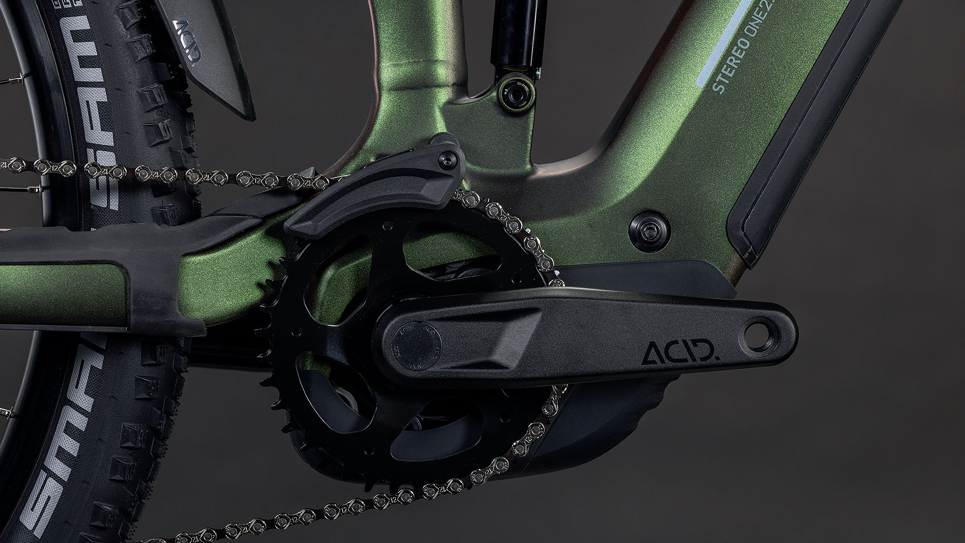 BICICLETA ELECTRICA CUBE STEREO HYBRID ONE22 SLX 800 STELLAR GREEN 2026 cadru M (18") - roti 29 [3]