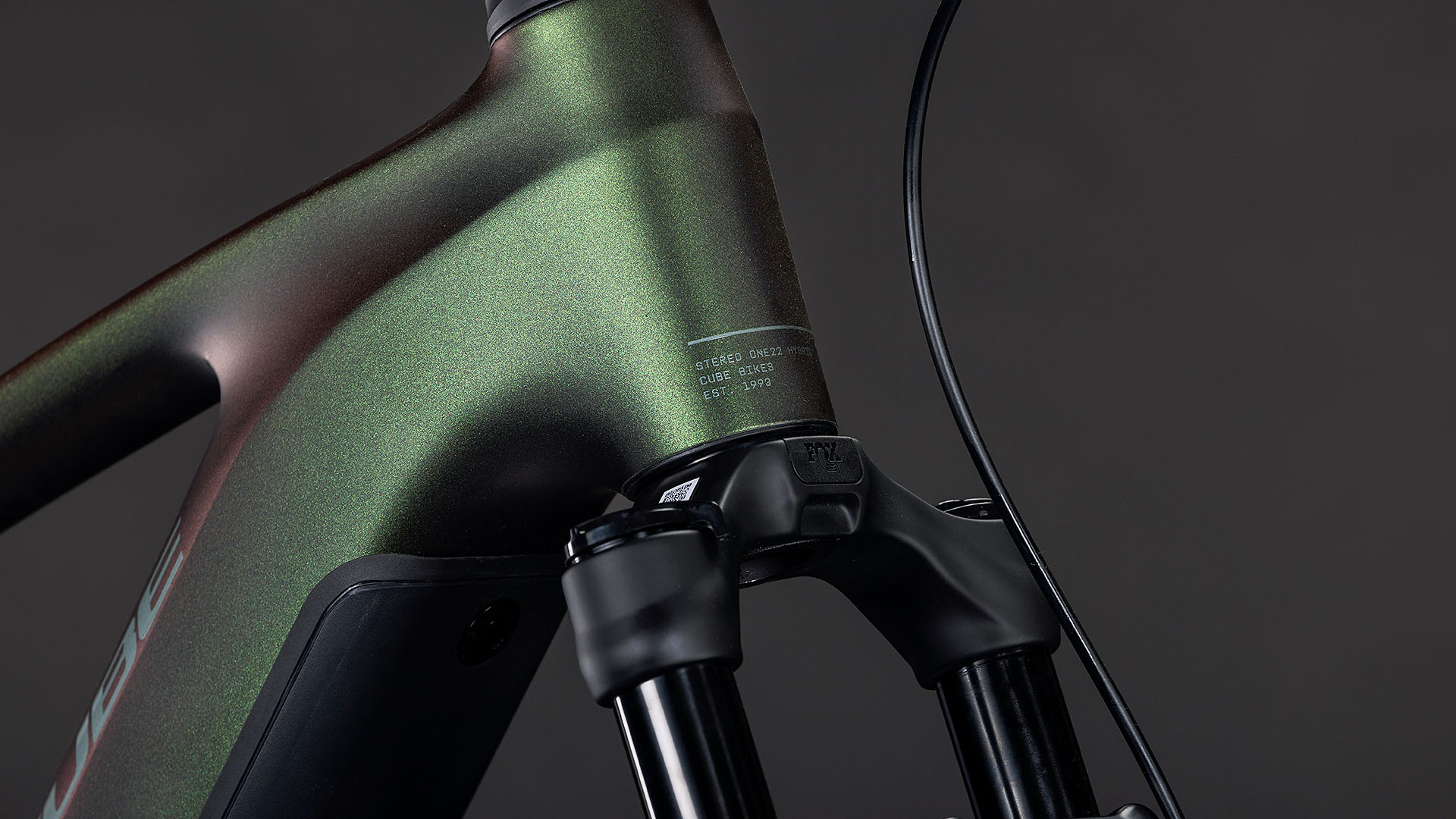 BICICLETA ELECTRICA CUBE STEREO HYBRID ONE22 SLX 800 STELLAR GREEN 2026 cadru M (18") - roti 29 [4]