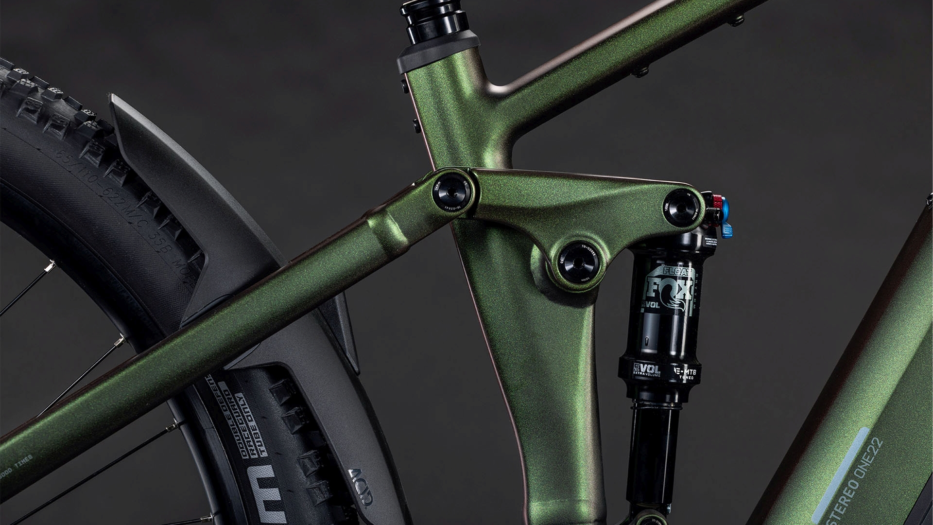 BICICLETA ELECTRICA CUBE STEREO HYBRID ONE22 SLX 800 STELLAR GREEN 2026 cadru XL (22") - roti 29 [2]