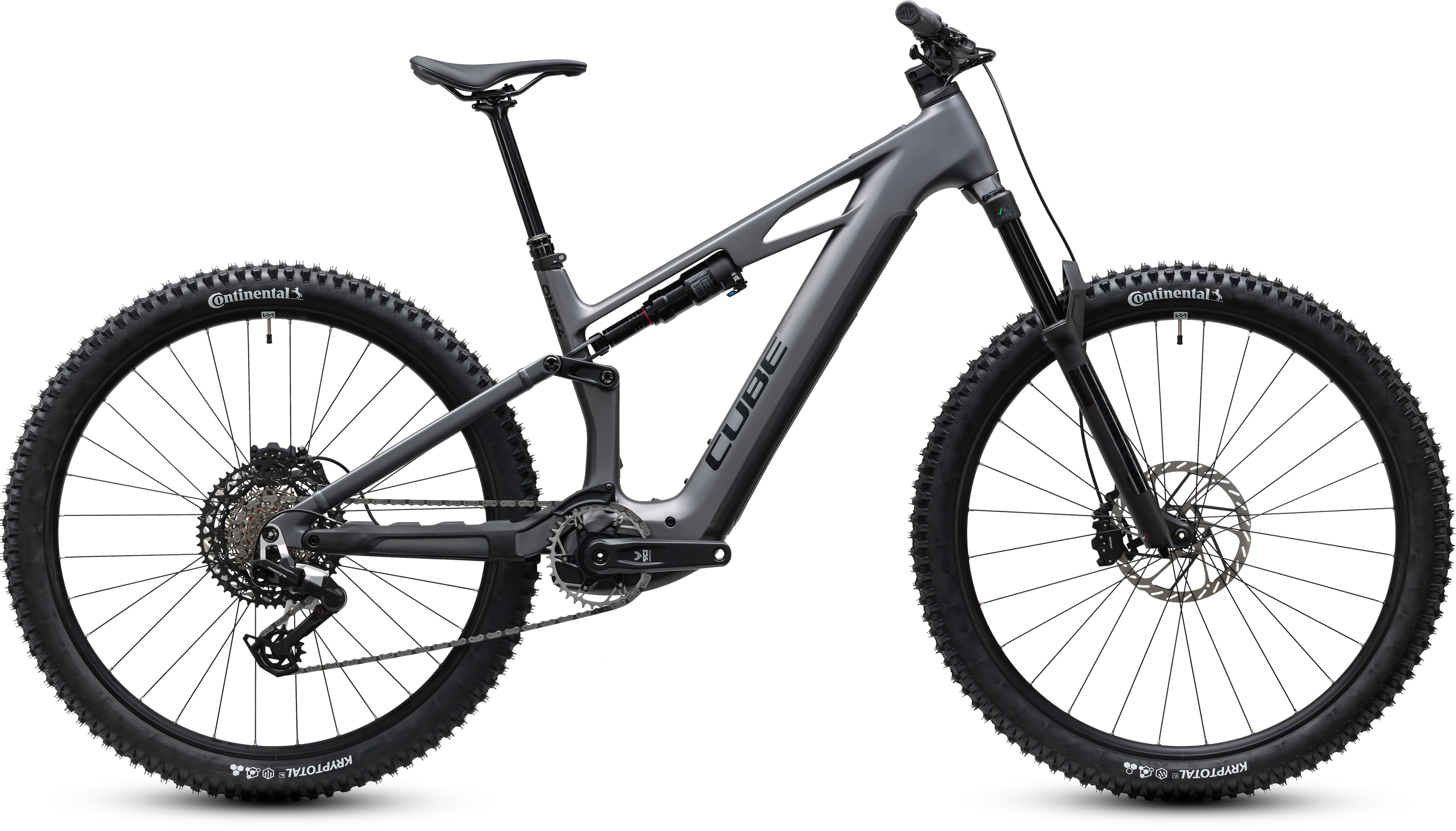 Ciclism - BICICLETA ELECTRICA CUBE STEREO HYBRID ONE44 HPC EXC 800 SLABGREY BLACK 2027 cadru L (20") - roti 29