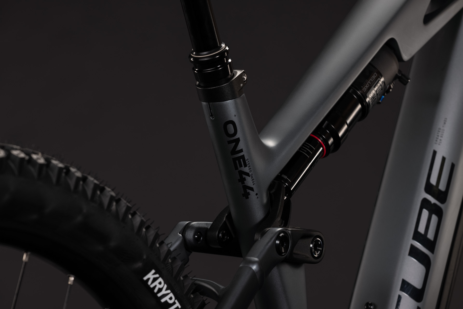 BICICLETA ELECTRICA CUBE STEREO HYBRID ONE44 HPC EXC 800 SLABGREY BLACK 2027 cadru L (20") - roti 29 [2]