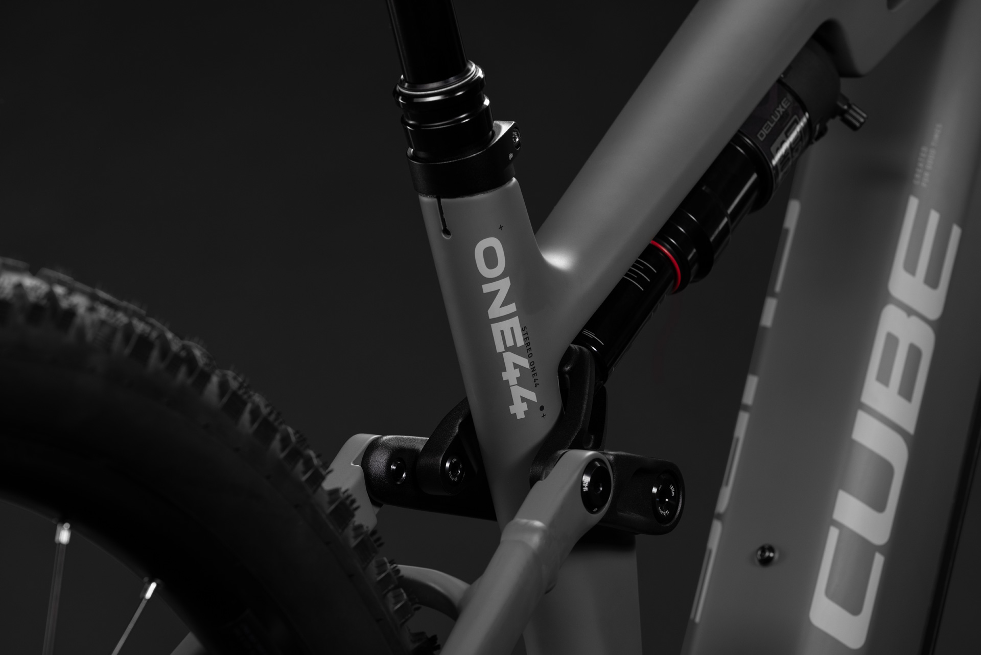 BICICLETA ELECTRICA CUBE STEREO HYBRID ONE44 HPC PRO 800 OLDGREY BLACK 2027 cadru L (20") - roti 29 [3]