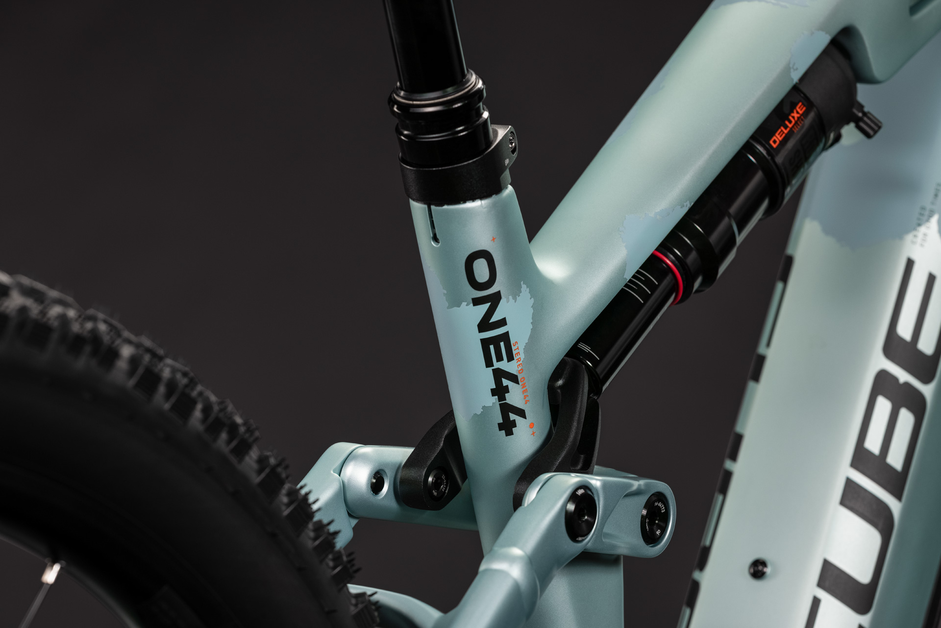 BICICLETA ELECTRICA CUBE STEREO HYBRID ONE44 HPC PRO 800 PEARLAQUA BLACK 2027 cadru S (16") - roti 27.5 [3]