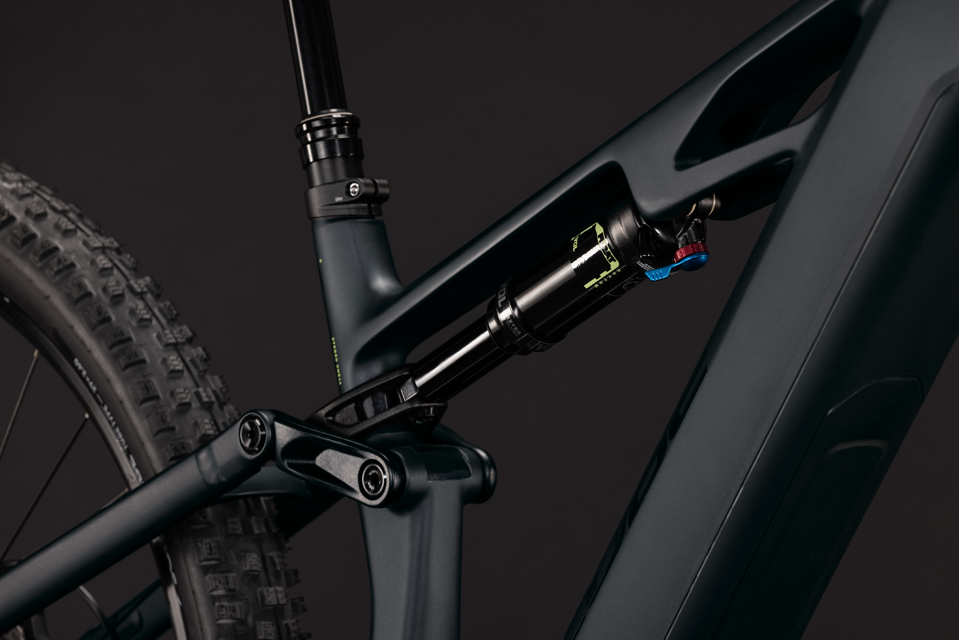 BICICLETA ELECTRICA CUBE STEREO HYBRID ONE44 HPC RACE 800 COAL GREEN 2027 cadru L (20") - roti 29 [4]