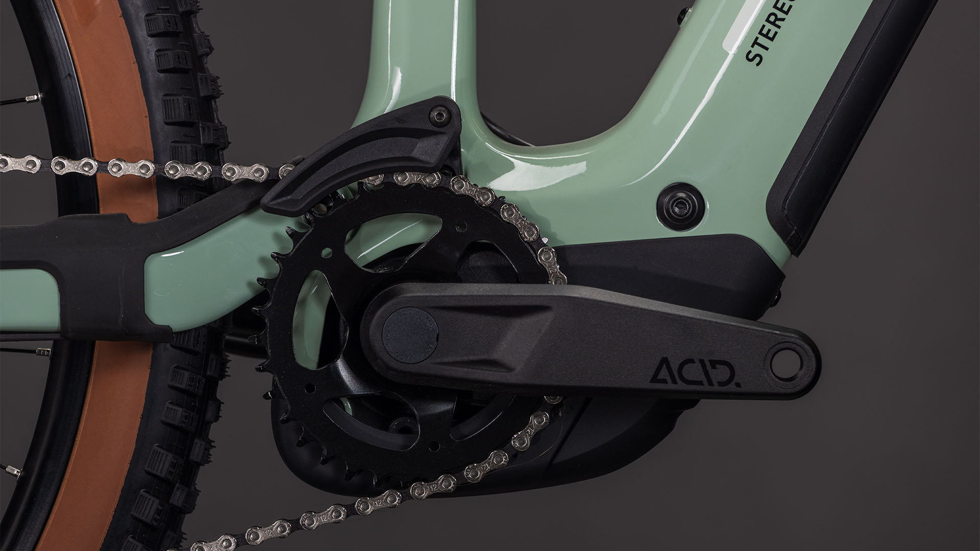 BICICLETA ELECTRICA CUBE STEREO HYBRID ONE44 HPC RACE 800 DRIEDHERBS BLACK 2026 cadru XL (22") - roti 29 [2]