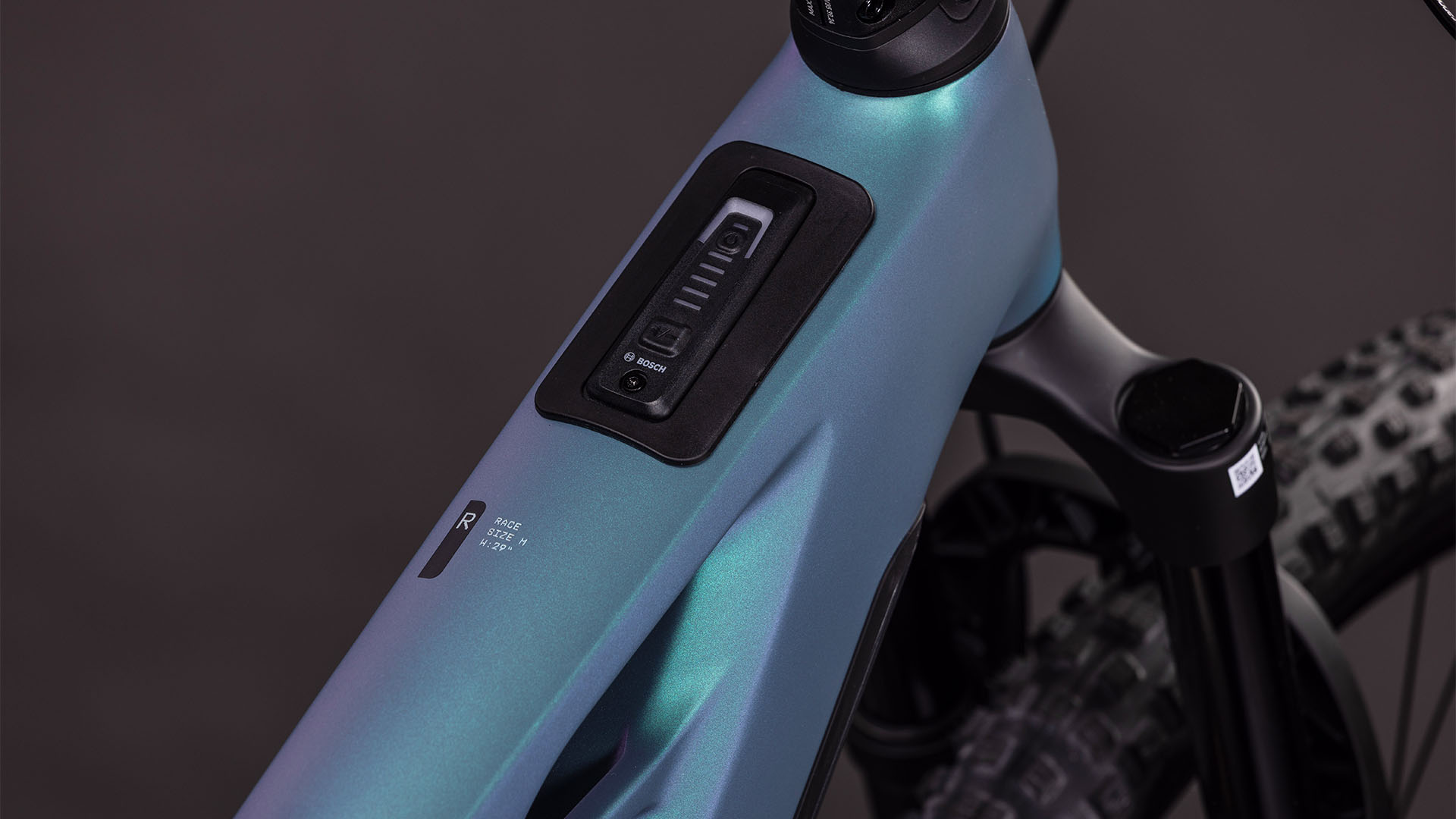 BICICLETA ELECTRICA CUBE STEREO HYBRID ONE44 HPC RACE 800 SMARAGDGREY PRISM 2026 cadru S (16") - roti 27.5 [1]