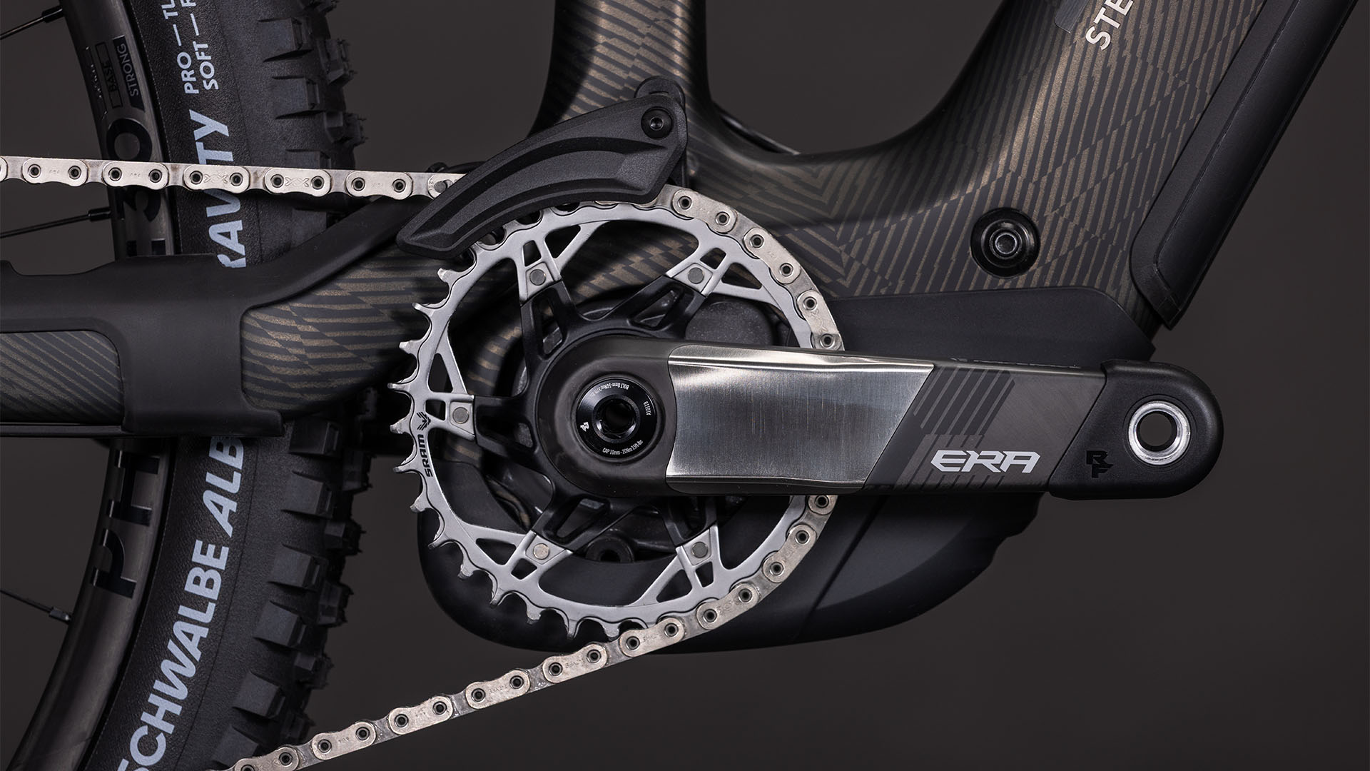 BICICLETA ELECTRICA CUBE STEREO HYBRID ONE44 HPC SLT 800 CARBONGRID CHROME 2026 cadru L (20") - roti 29 [4]