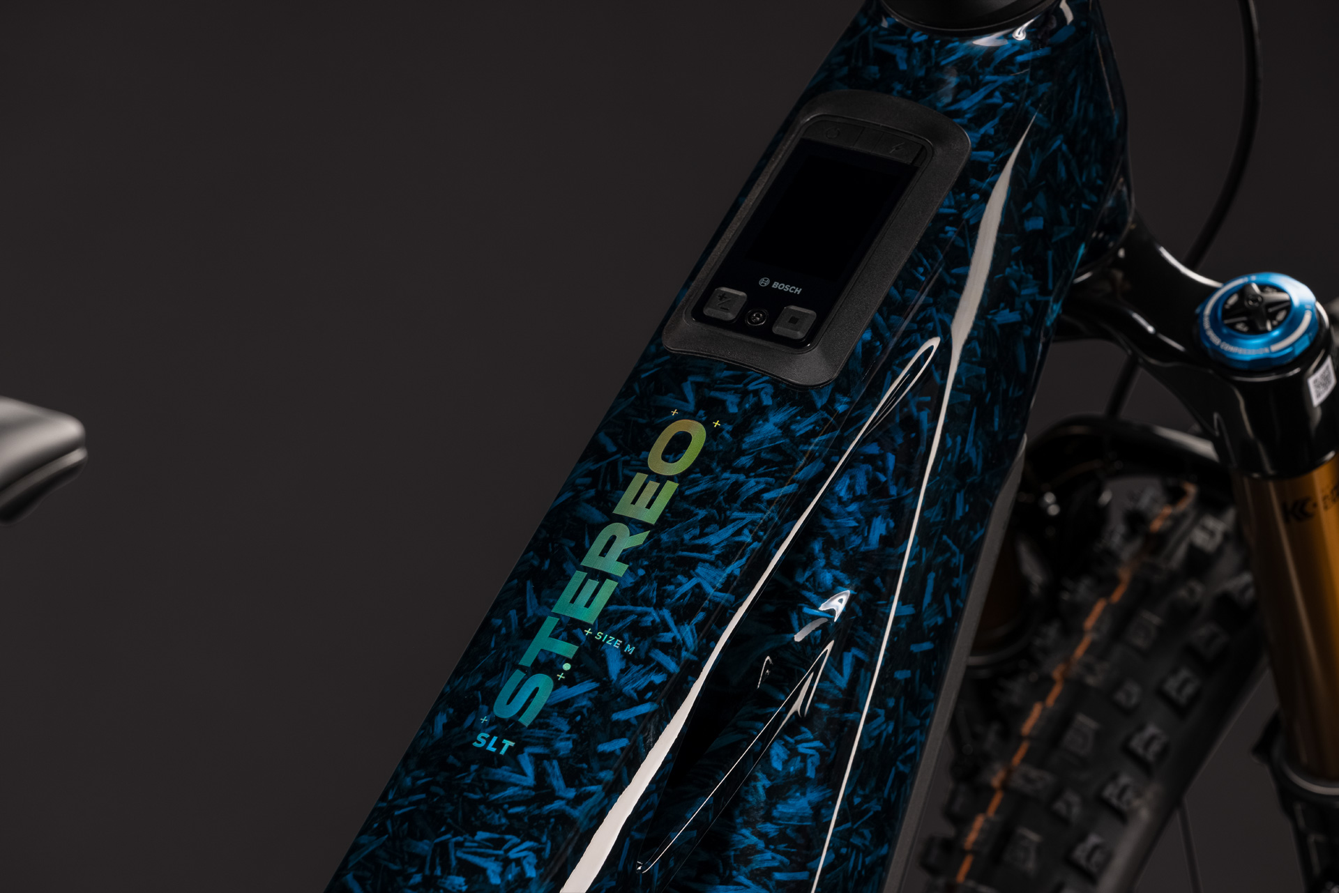 BICICLETA ELECTRICA CUBE STEREO HYBRID ONE44 HPC SLT 800 SPLINTERNAVY PRIZM 2027 cadru S (16") - roti 27.5 [2]
