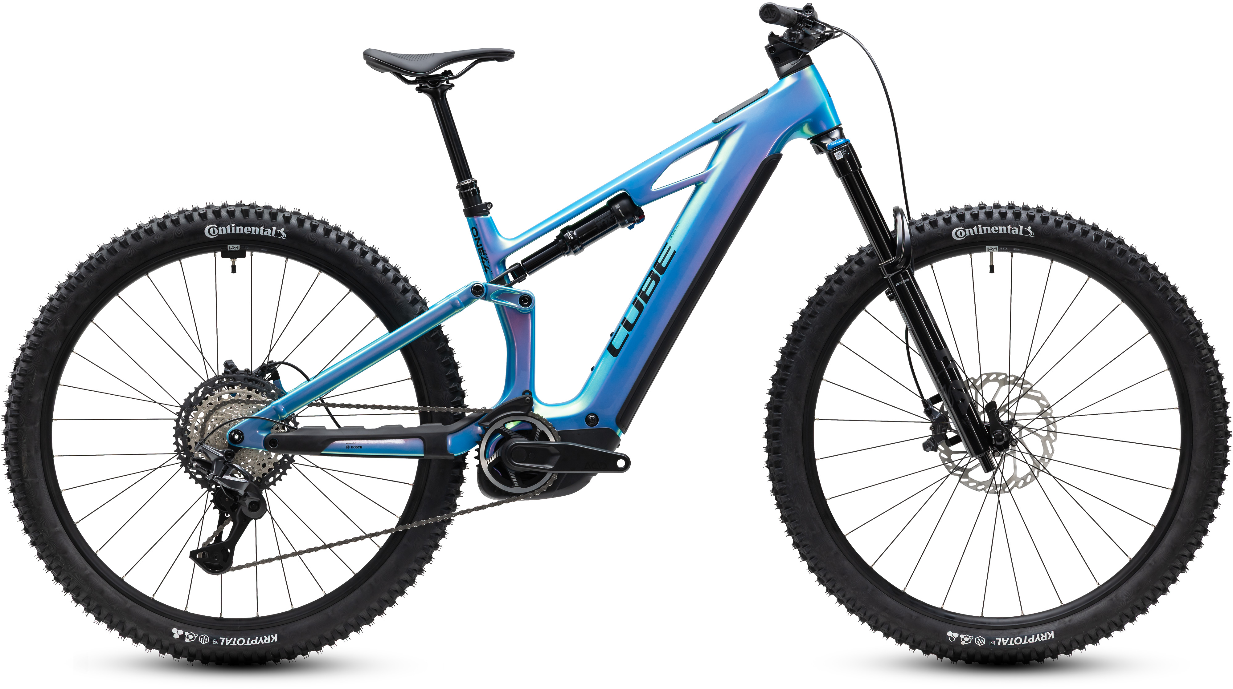 Ciclism - BICICLETA ELECTRICA CUBE STEREO HYBRID ONE44 HPC SLX 800 DREAM BLACK 2027 cadru S (16") - roti 27.5
