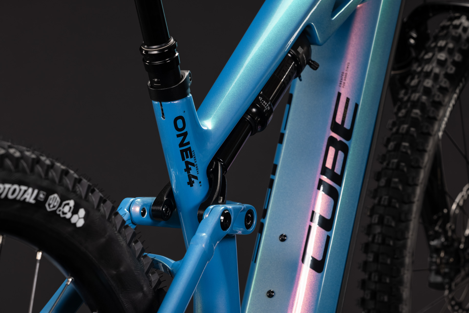 BICICLETA ELECTRICA CUBE STEREO HYBRID ONE44 HPC SLX 800 DREAM BLACK 2027 cadru S (16") - roti 27.5 [3]