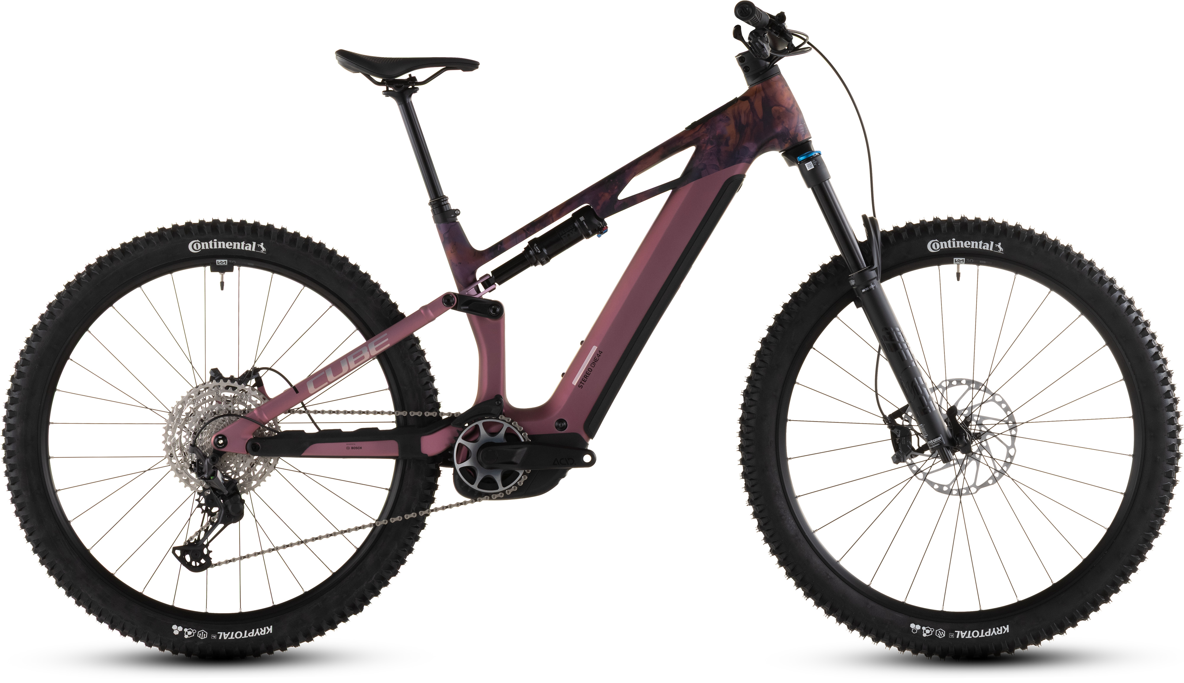 Ciclism - BICICLETA ELECTRICA CUBE STEREO HYBRID ONE44 HPC SLX 800 SHIFTBLUSH ART 2026 cadru L (20") - roti 29