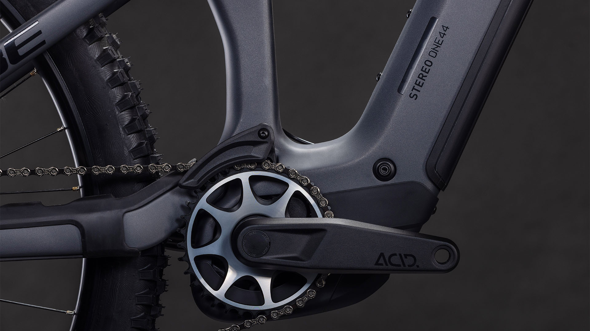 BICICLETA ELECTRICA CUBE STEREO HYBRID ONE44 HPC SLX 800 SLABGREY ORANGE 2026 cadru XL (22") - roti 29 [2]