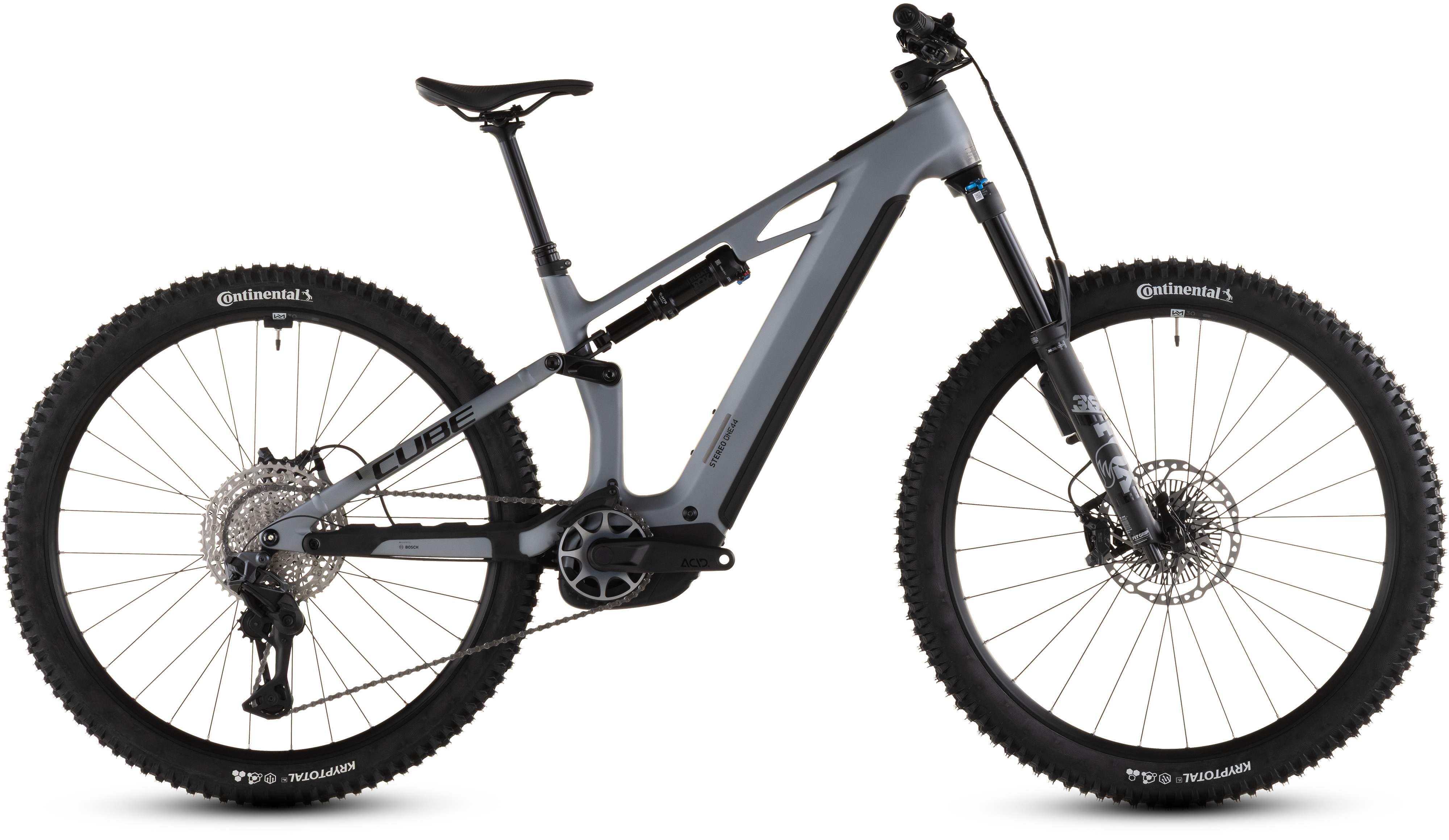 Ciclism - BICICLETA ELECTRICA CUBE STEREO HYBRID ONE44 HPC SLX EVO 800 SLATEGREY BLACK 2026 cadru L (20") - roti 29