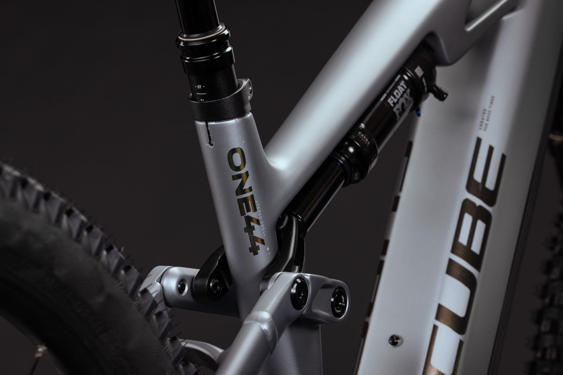 BICICLETA ELECTRICA CUBE STEREO HYBRID ONE44 HPC SLX EVO 800 SLATEGREY PRIZM 2027 cadru L (20") - roti 29 [1]